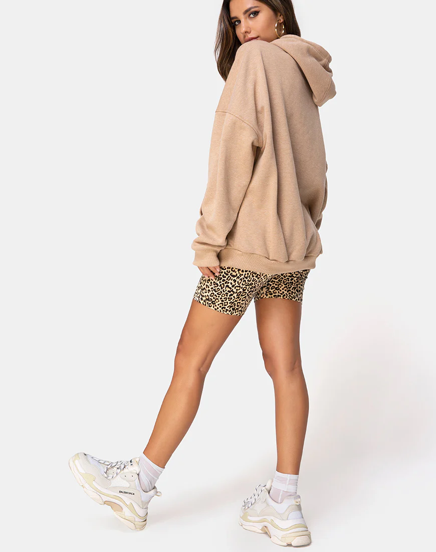 Oversize Hoody in Tan I Want it Embro - Image 4
