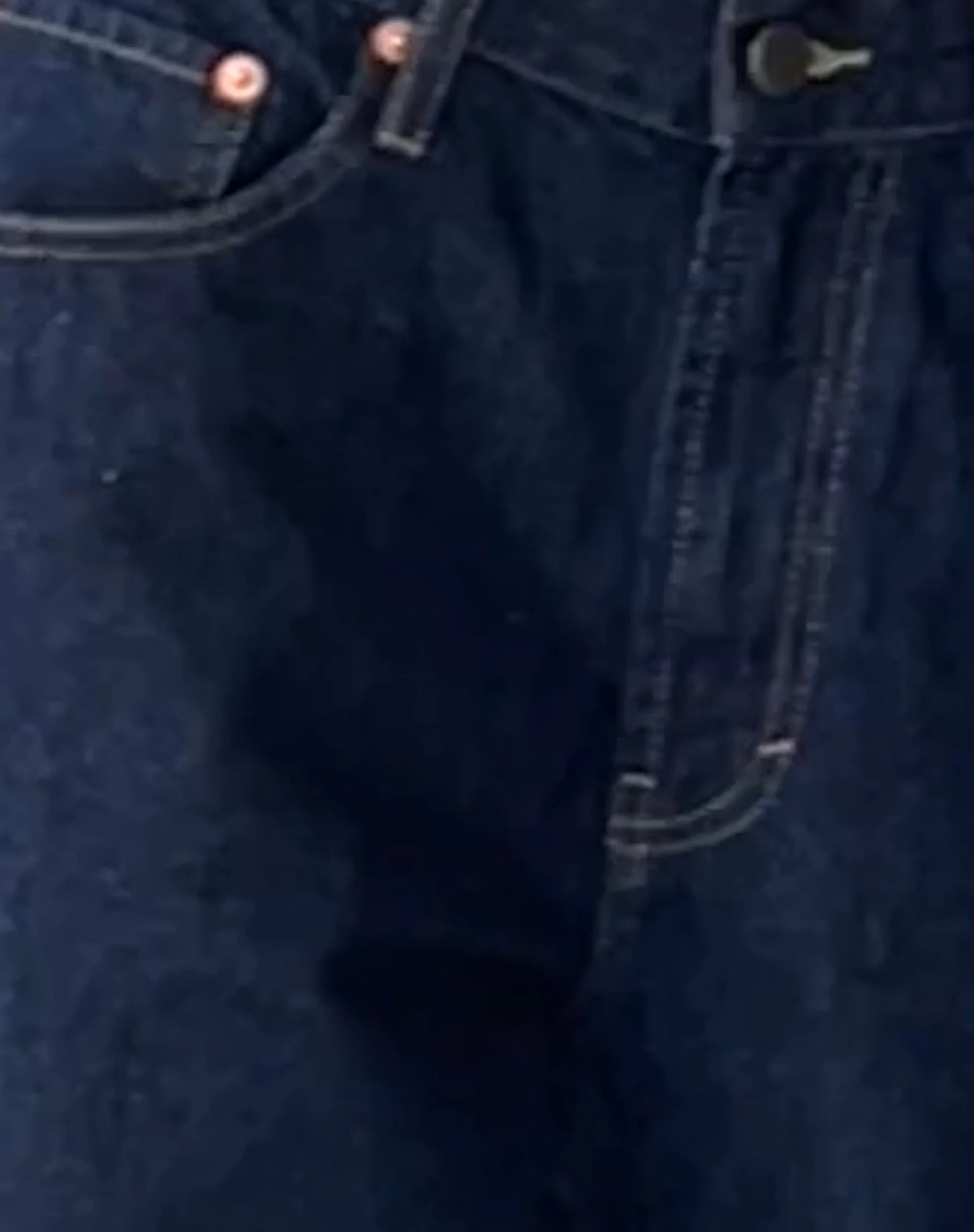 Oversized Dad Low Rise Jeans in Dark Rinse - Image 6