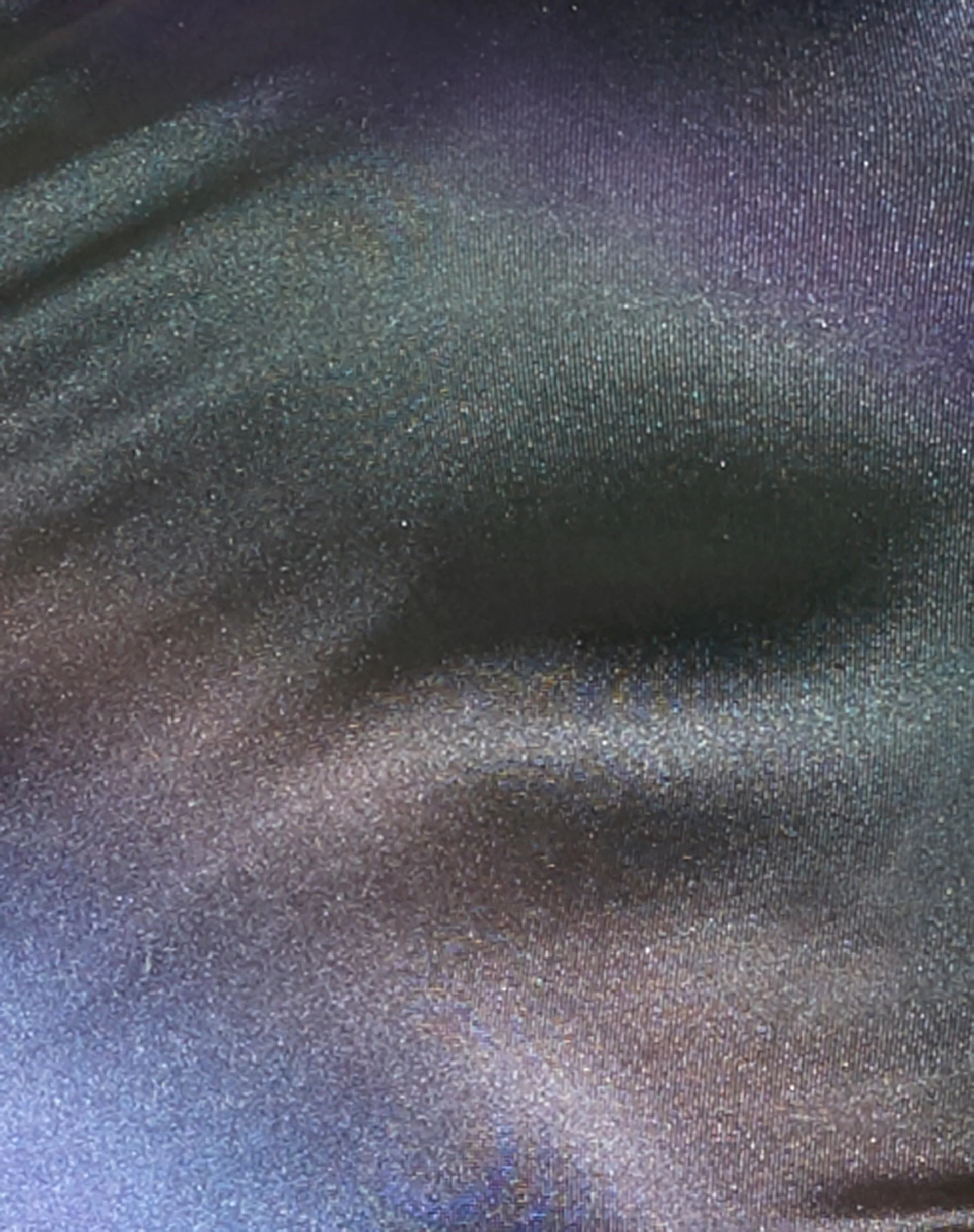 Ozka Crop Top in Satin Petrol Ombre - Image 8