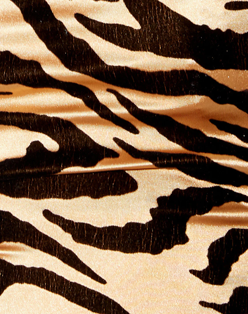 Ozka Crop Top in Tiger Gold - Image 6