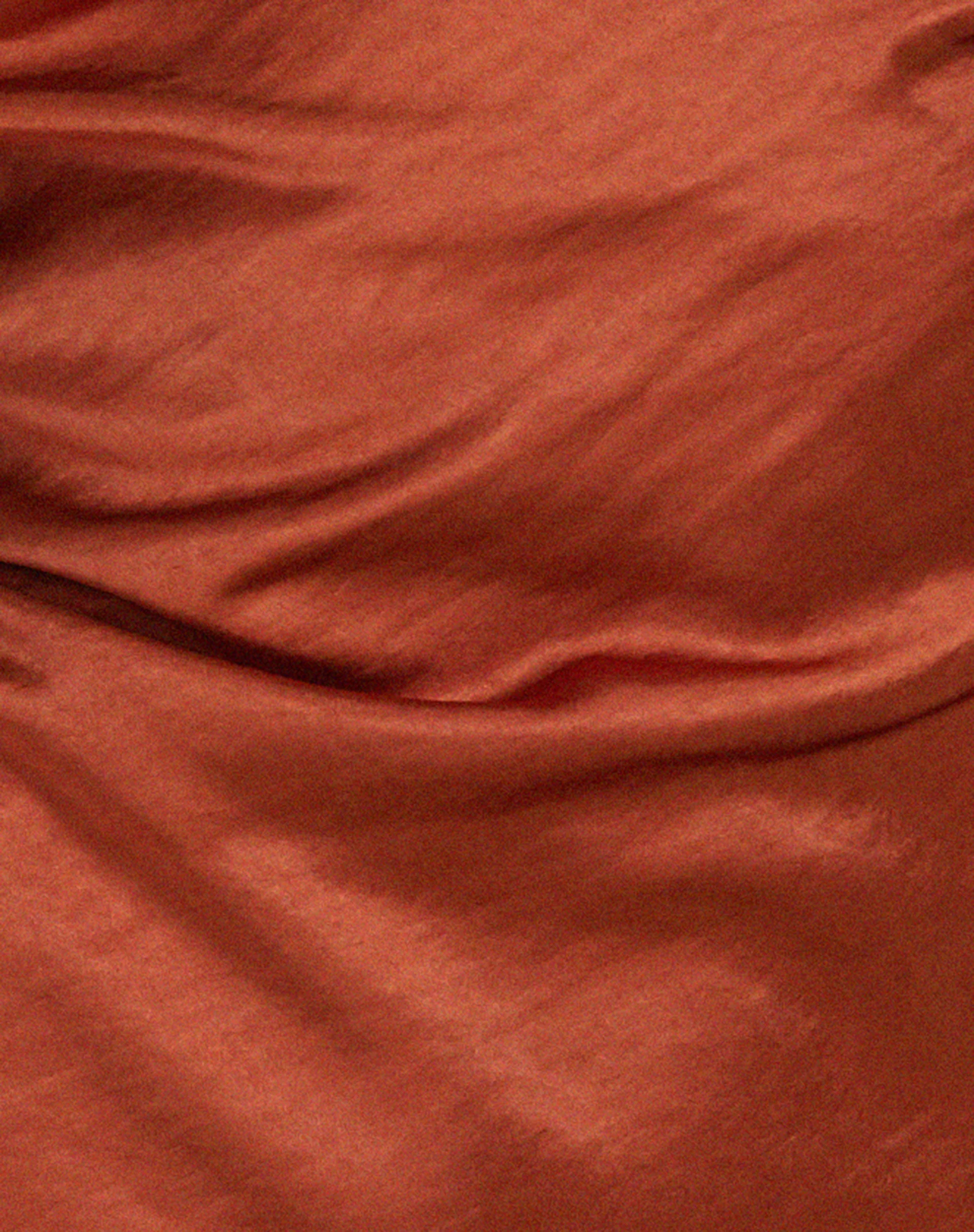 Paiva Slip Dress in Satin Dark Rust - Image 5
