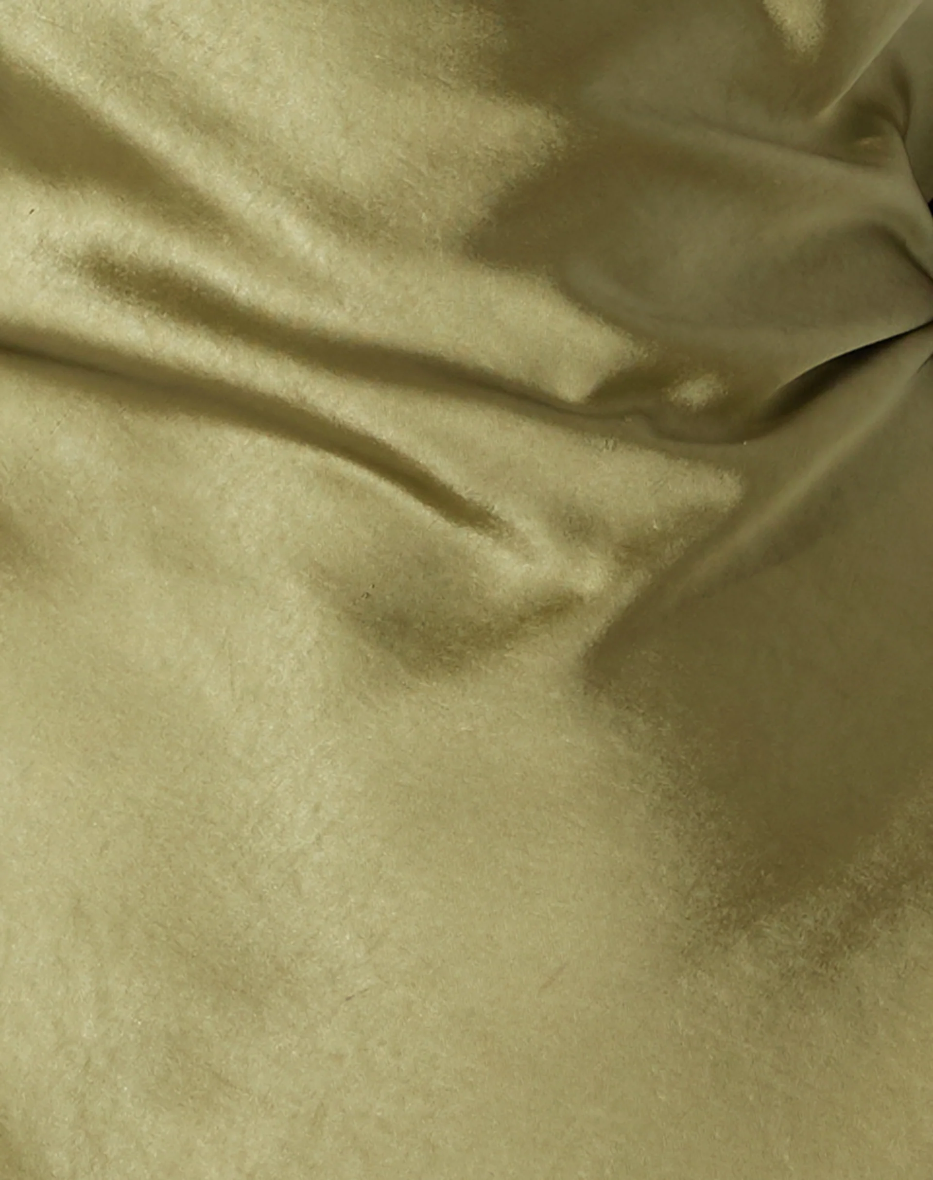 Paiva Slip Dress in Satin Olive - Image 8