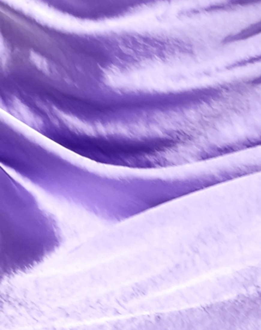 Palasha Midi Dress in Satin Lilac - Image 5