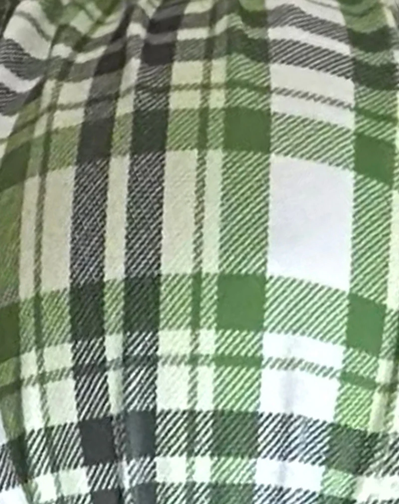 Pali Bikini Top in Green Tartan - Image 8