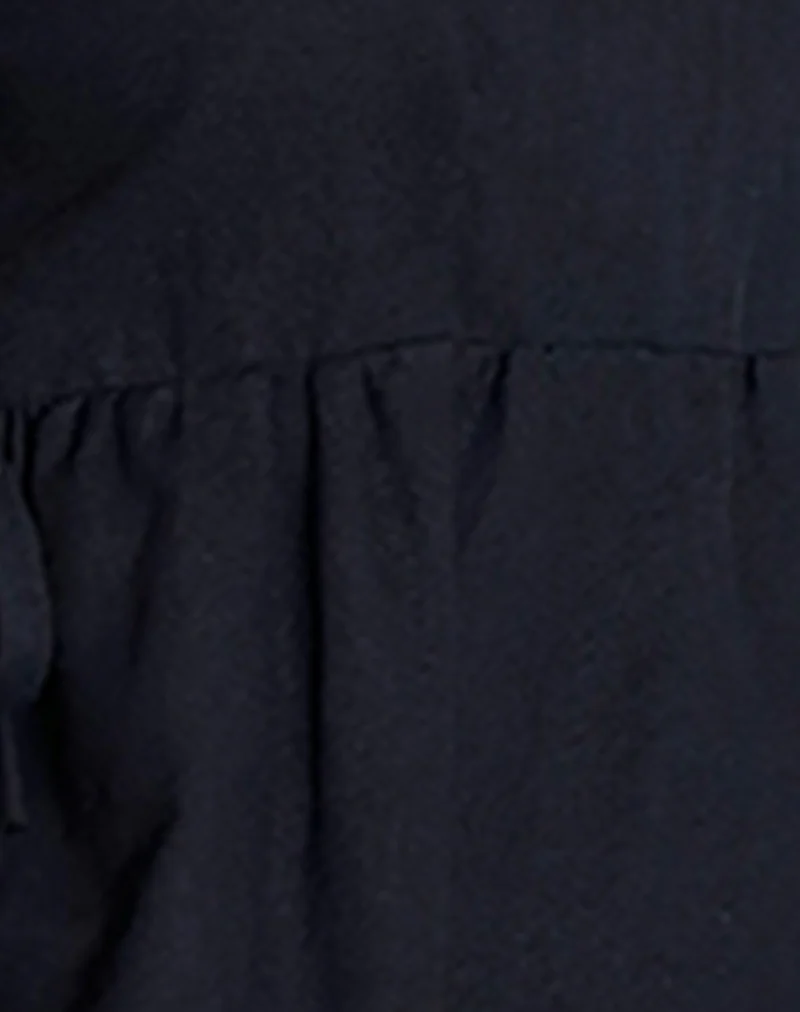 Palsi Tie Side Sleeveless Top in Black - Image 6