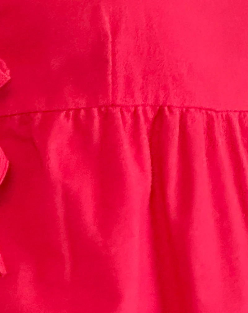 Palsi Tie Side Sleeveless Top in Tango Red - Image 5