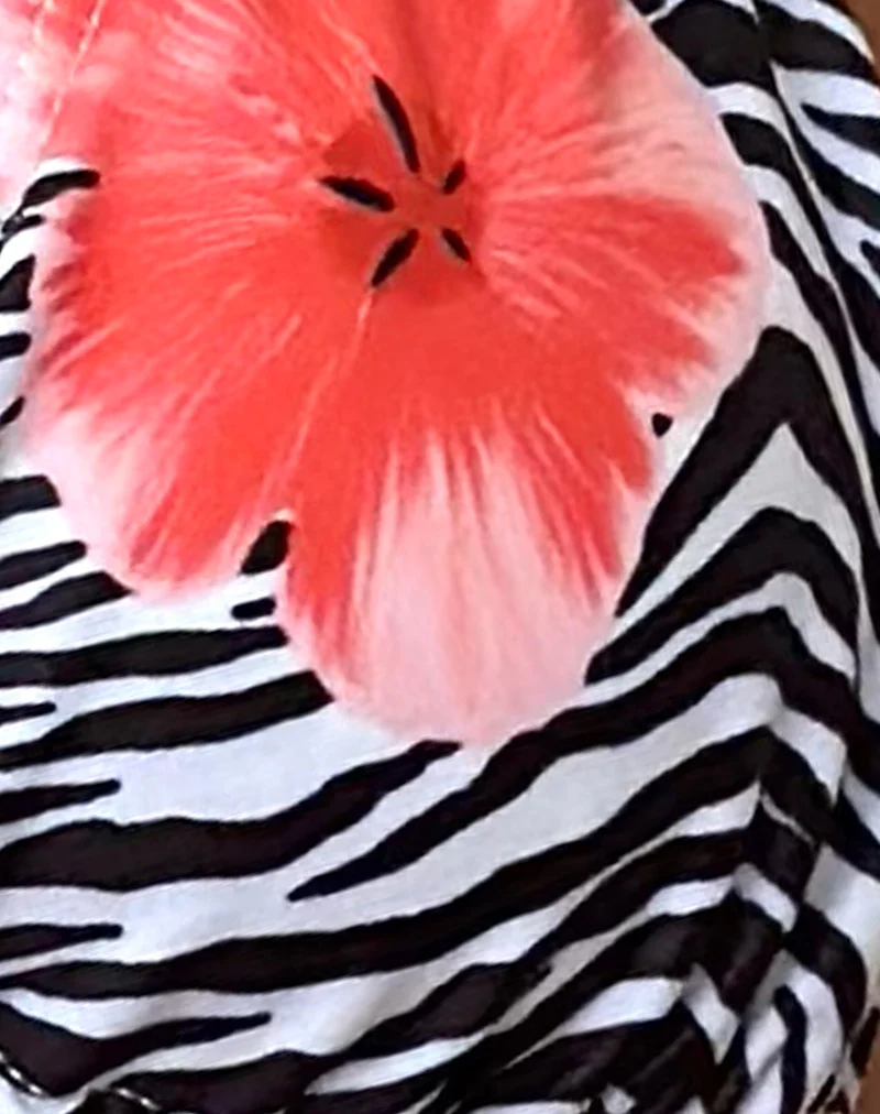 Pami Bikini Top in Floral Zebra - Image 5