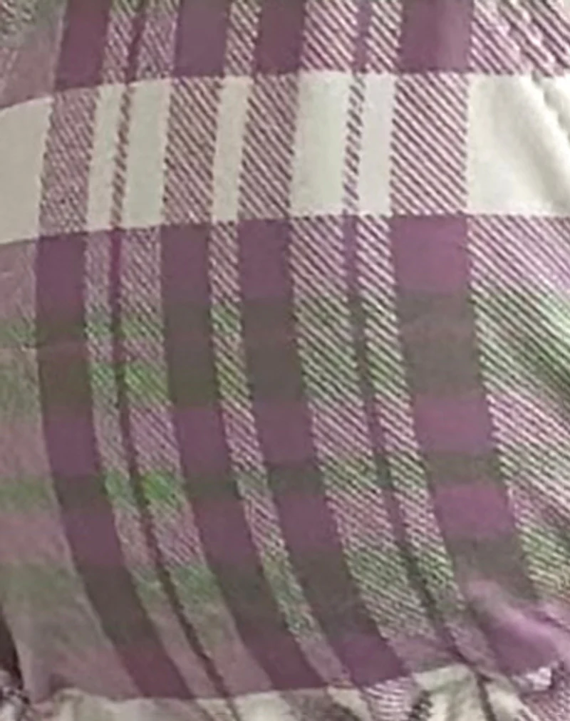 Pami Bikini Top in Purple Tartan - Image 7