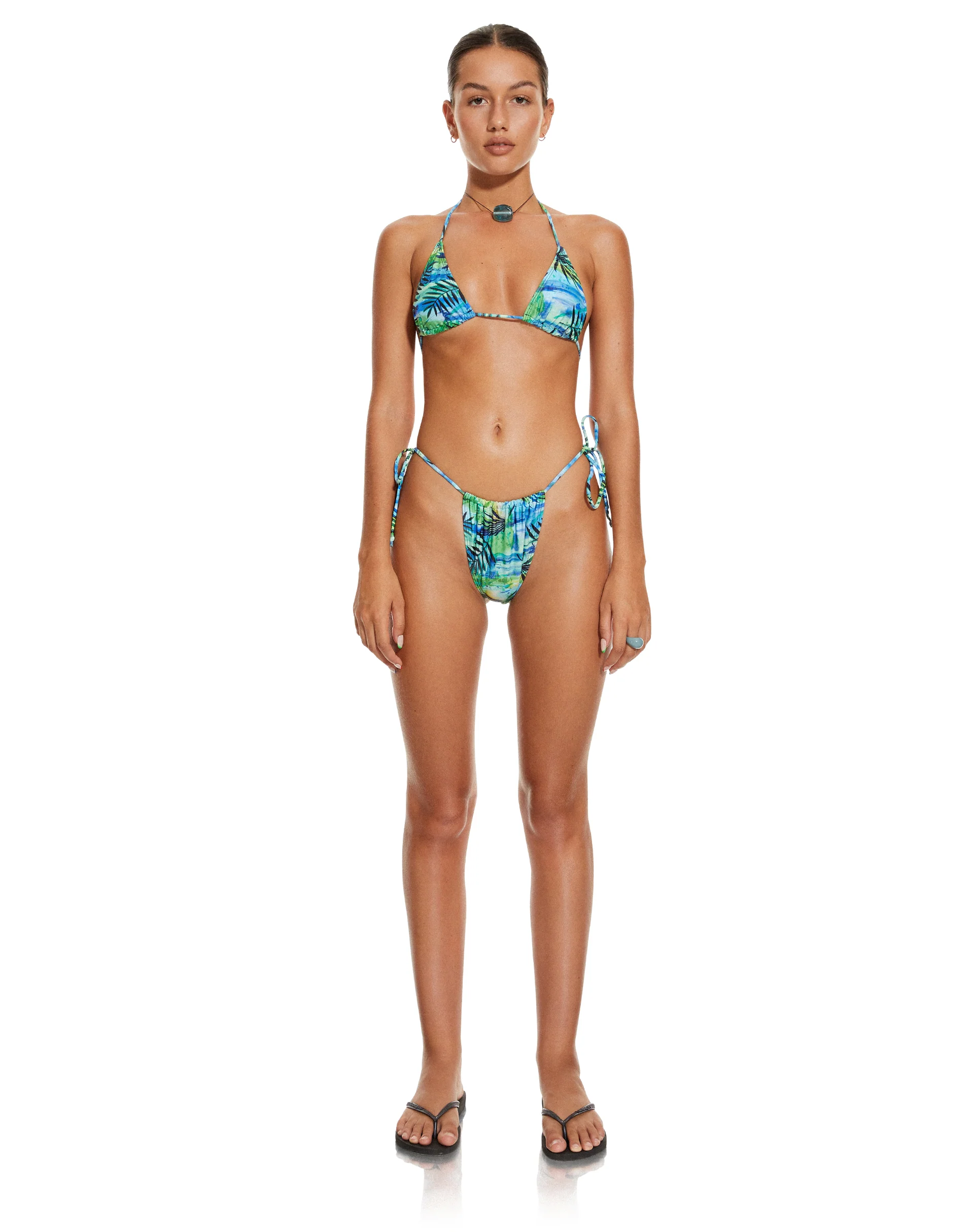 MOTEL X BARBARA Pami Bikini Top in Tropical Palm - Image 6
