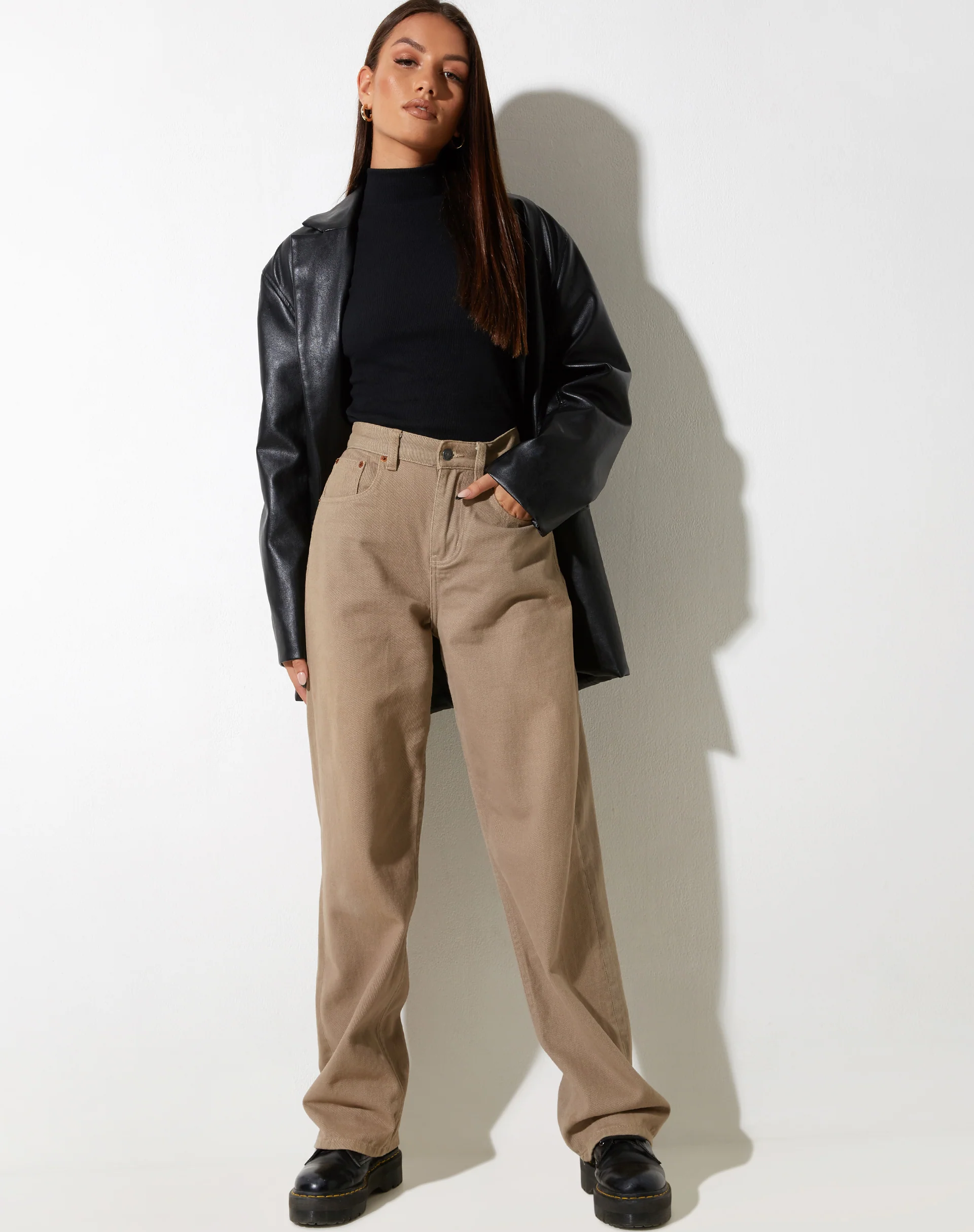 Parallel Jeans in Burnt Olive - Image 4