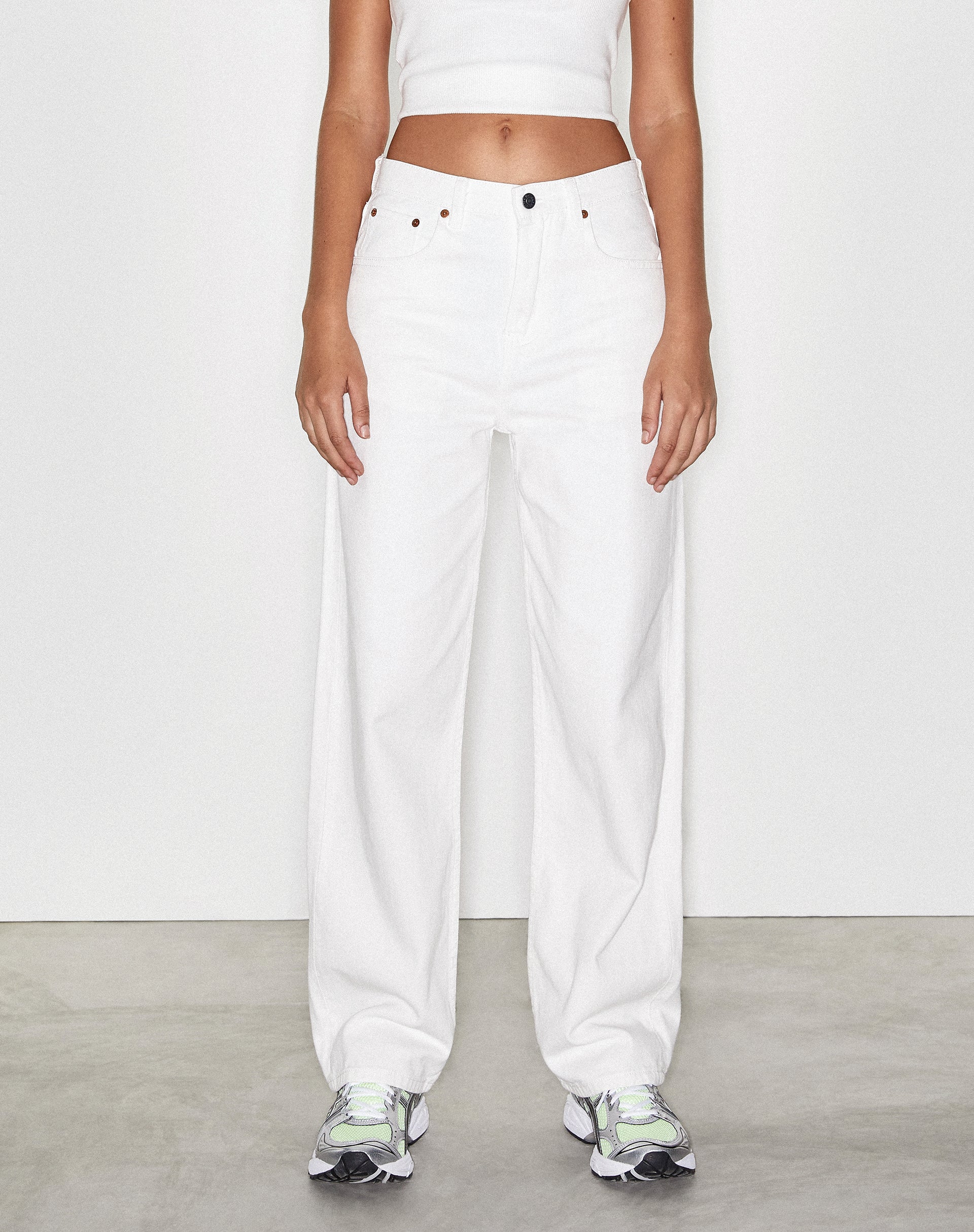 Parallel Jeans in White Wash