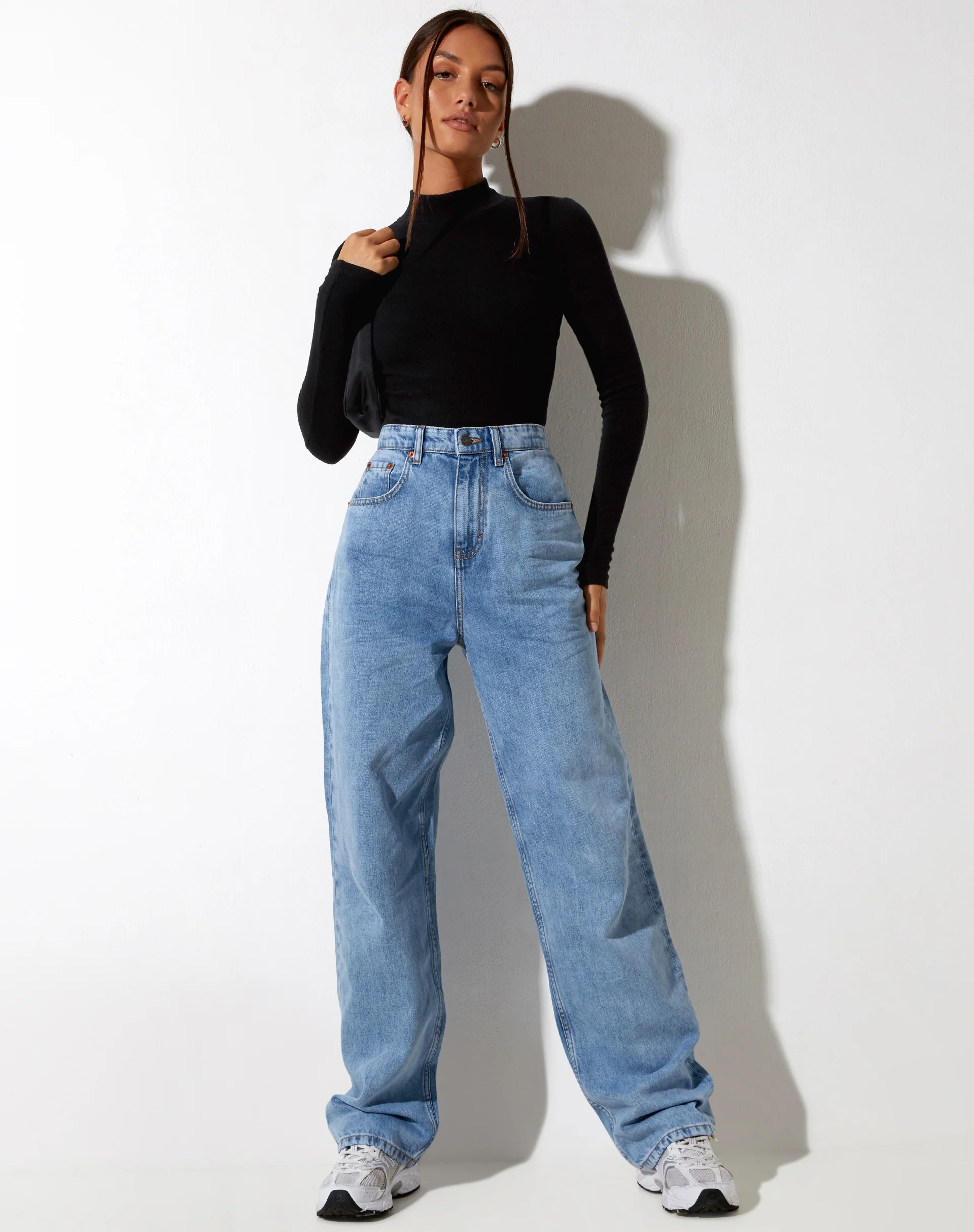 Parallel Jeans in Tonal Light Wash Blue - Image 4