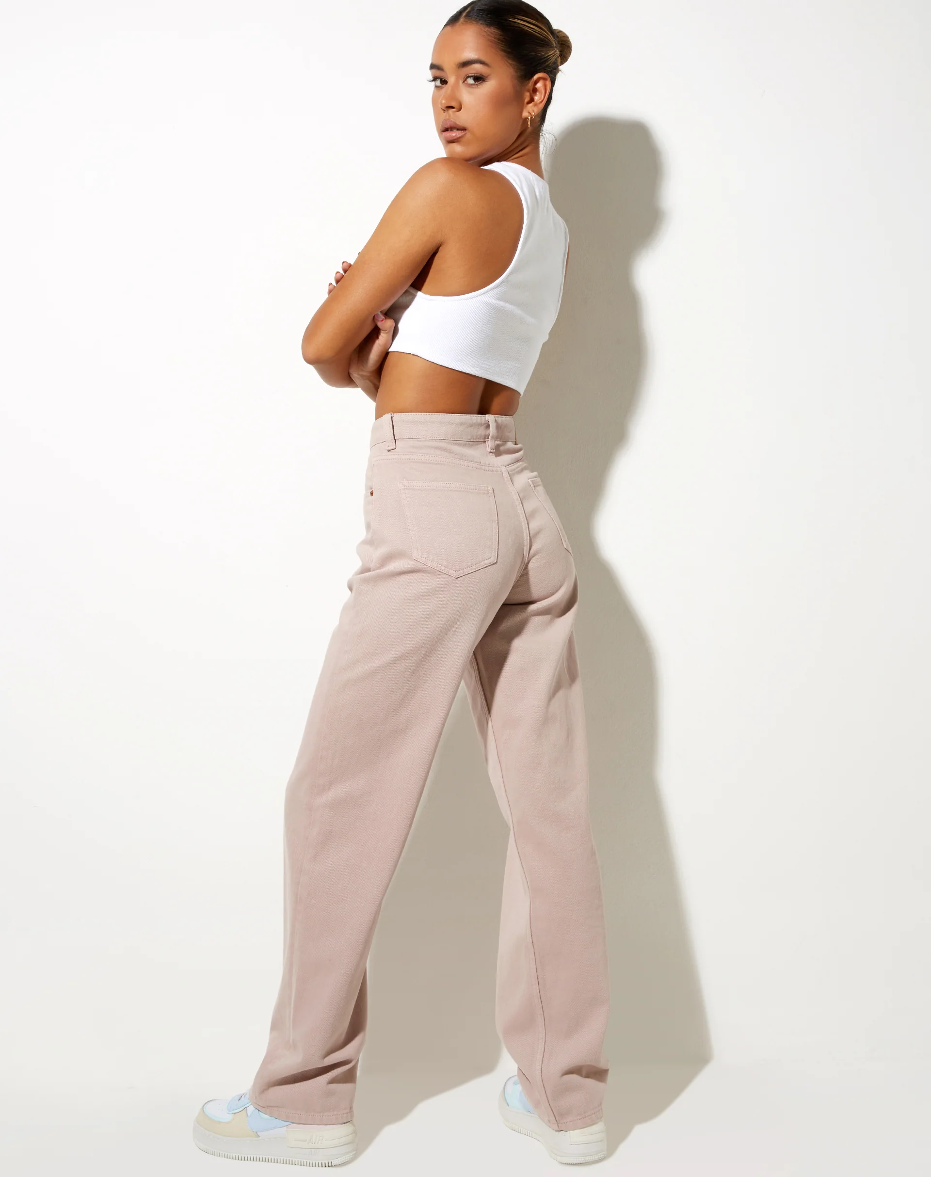 Parallel Jeans in Washed Lilac - Image 2