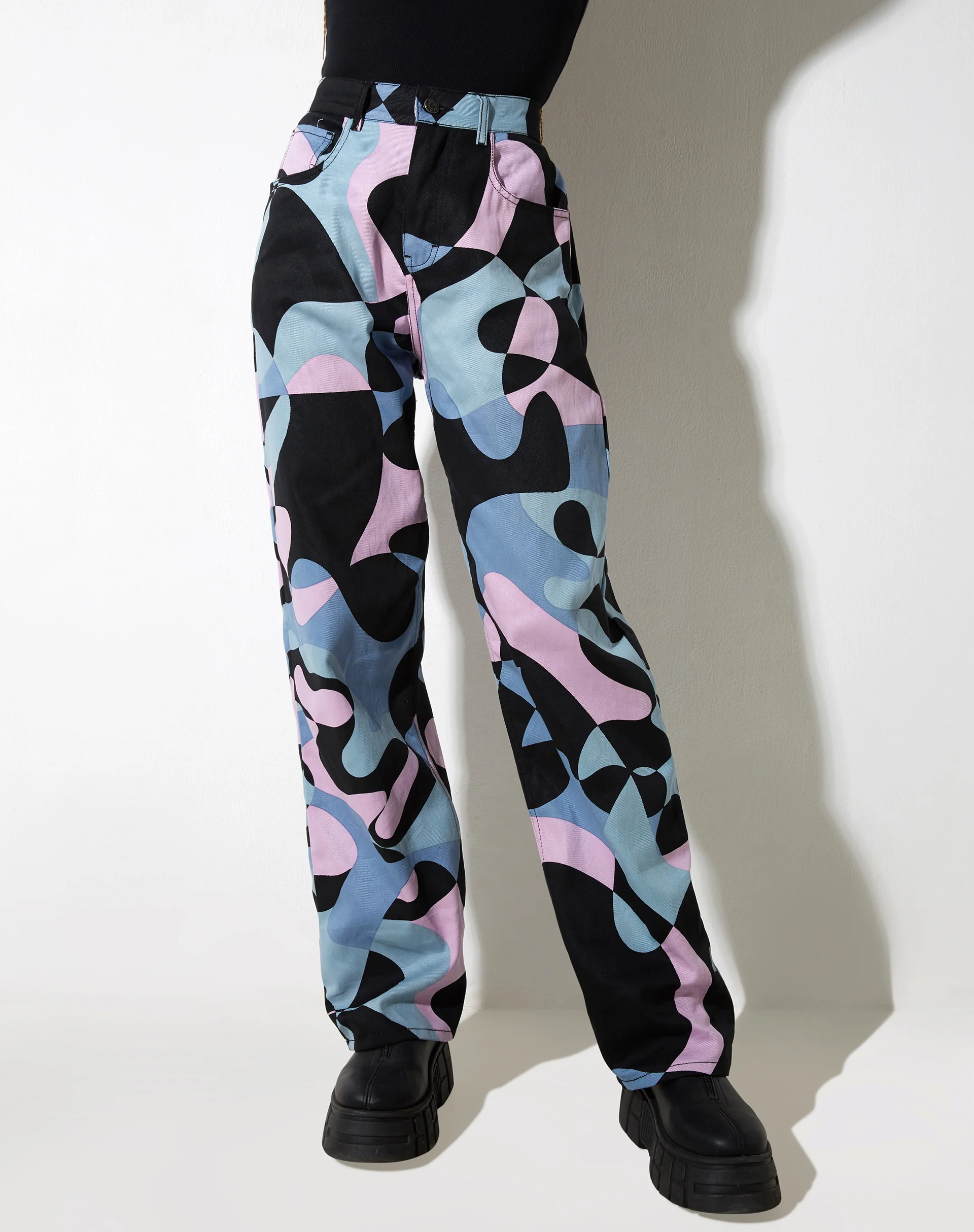 Parallel Jeans in Abstract Purple - Image 5