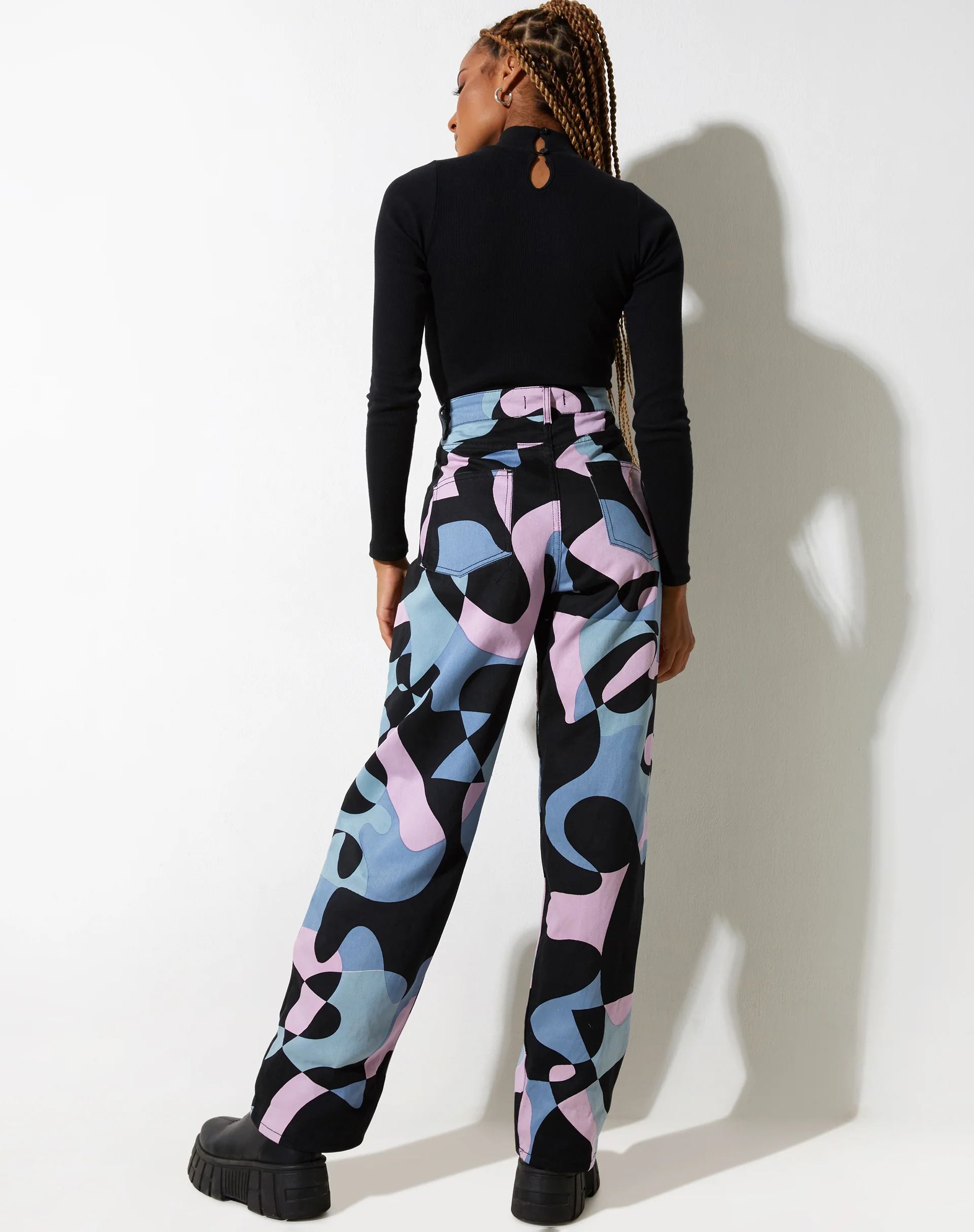 Parallel Jeans in Abstract Purple - Image 6