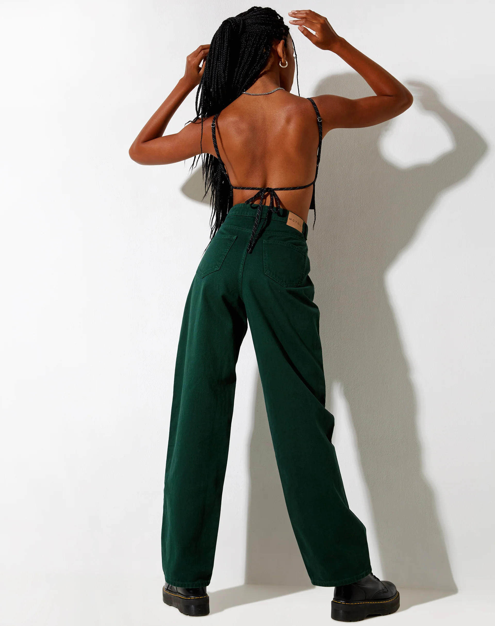 Parallel Jeans in Forest Green - Image 2
