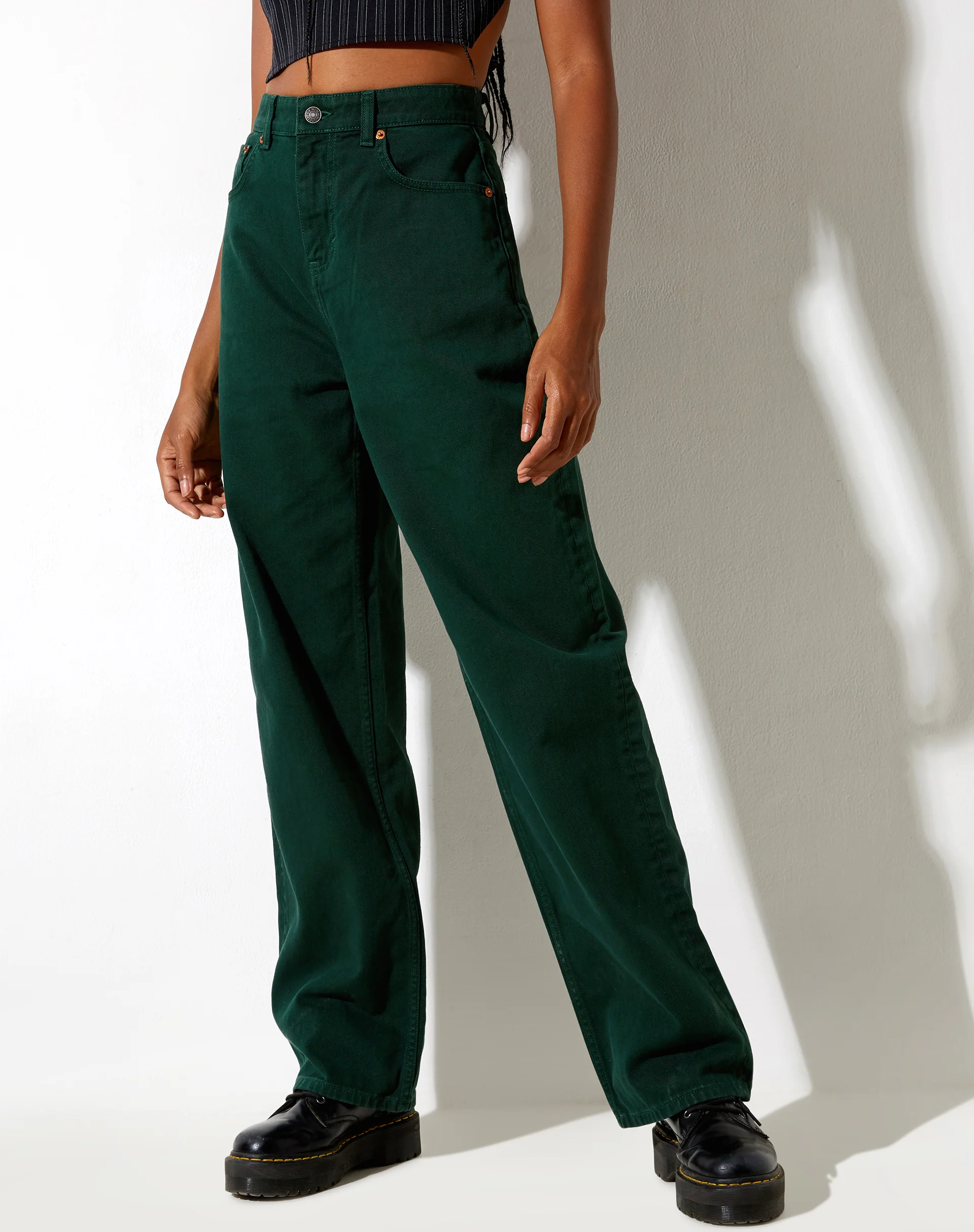 Parallel Jeans in Forest Green - Image 3