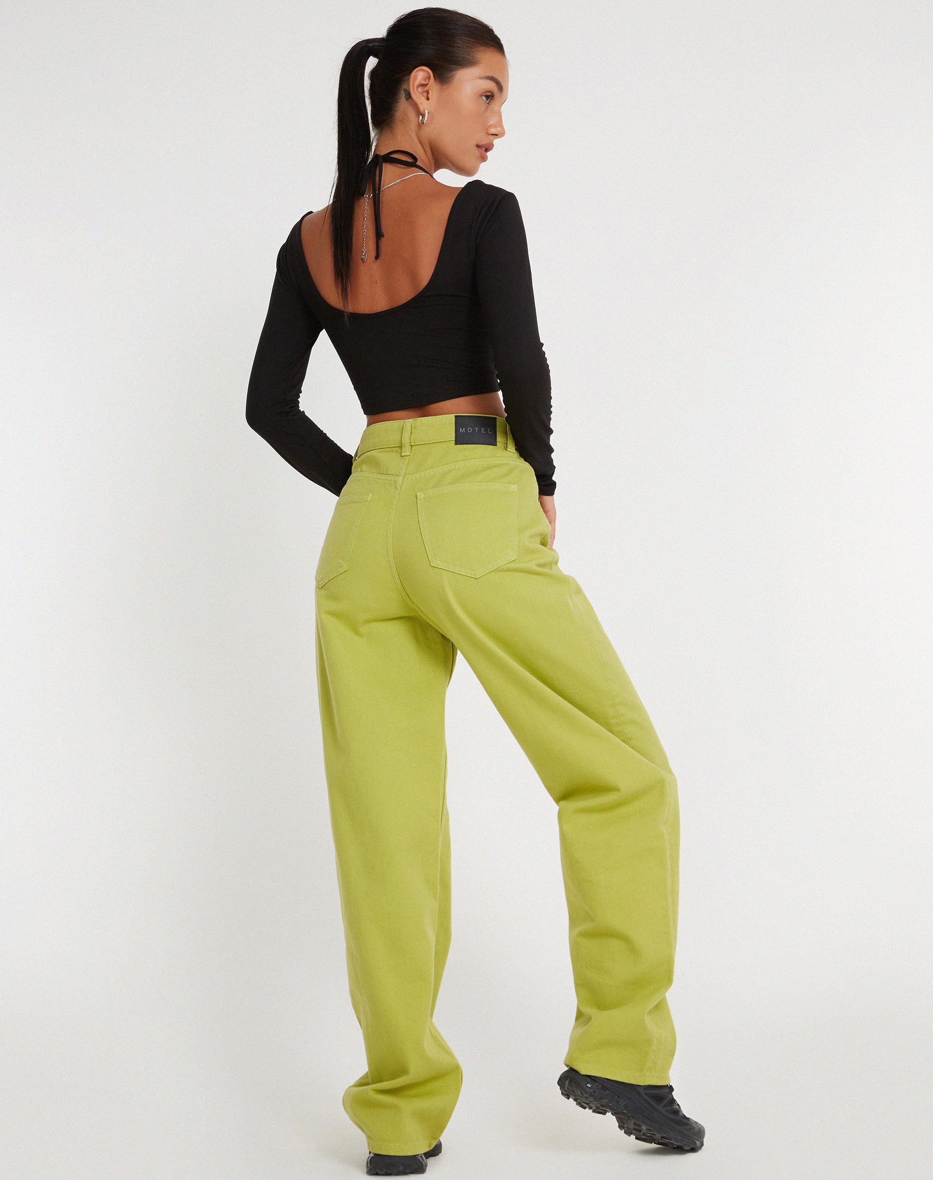 Parallel Jeans in Green Oasis - Image 4