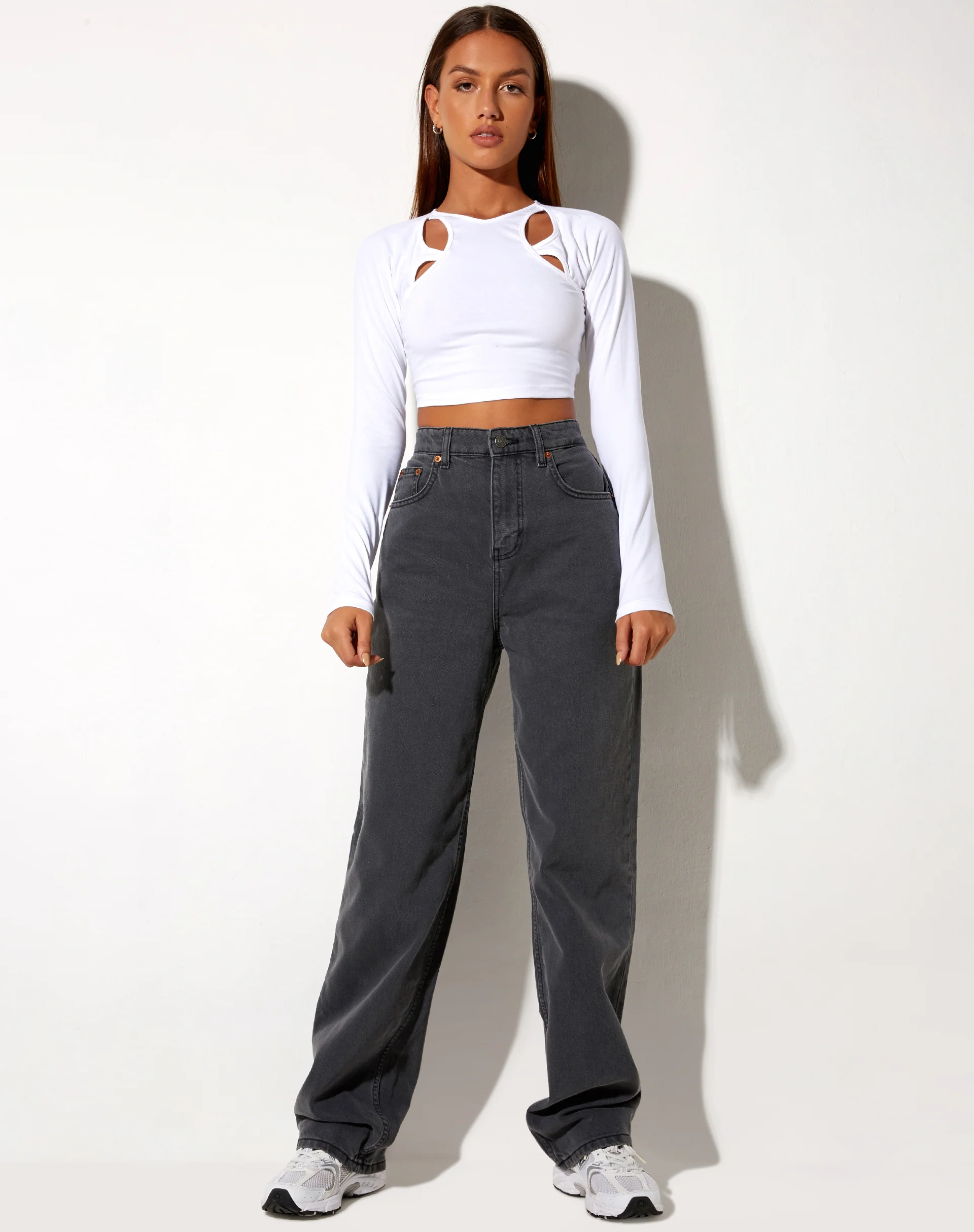 Parallel Jeans in Grey Wash - Image 3