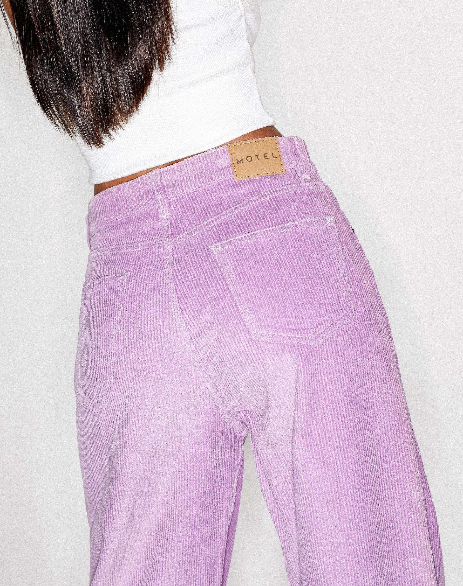 Parallel Trouser in Cord Lilac - Image 6