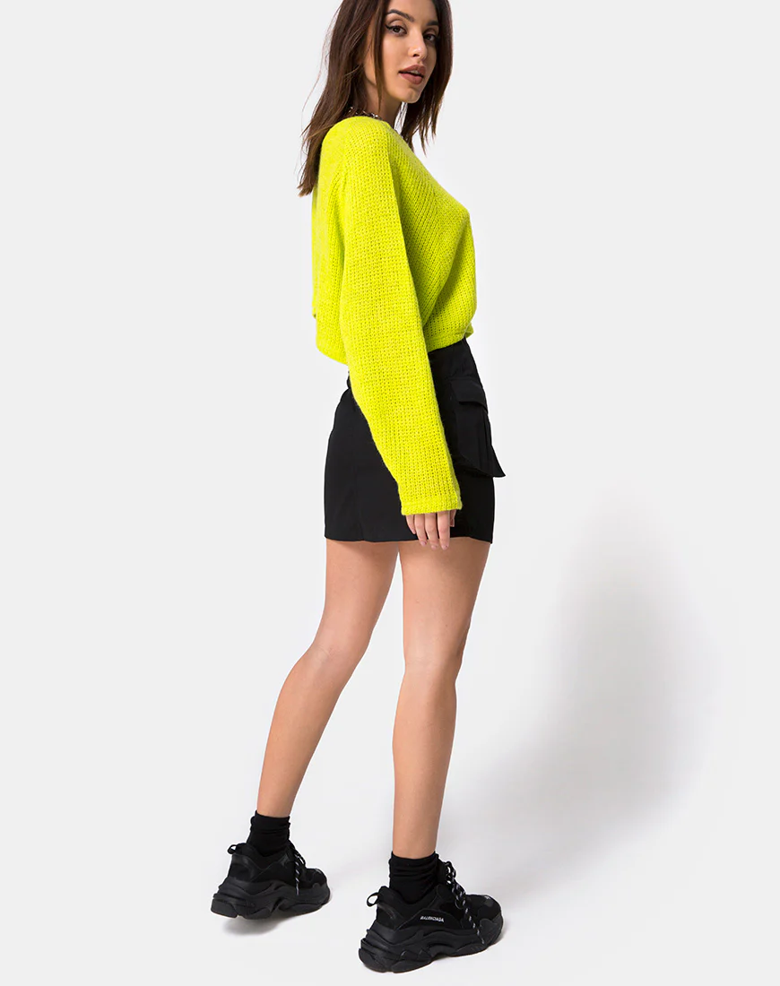 Pargo Cargo Skirt in Black - Image 4