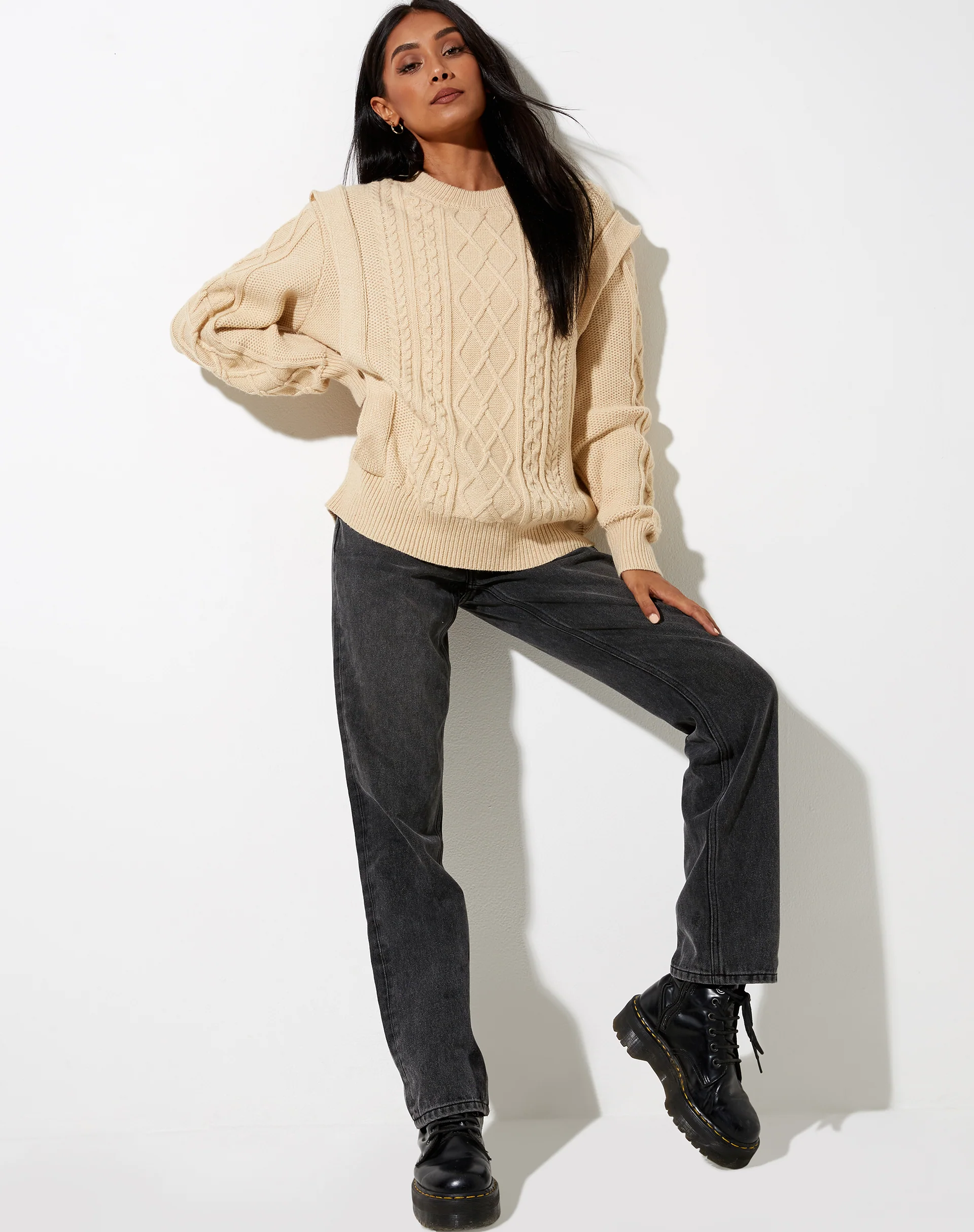 Parsha Jumper in Natural Beige - Image 3