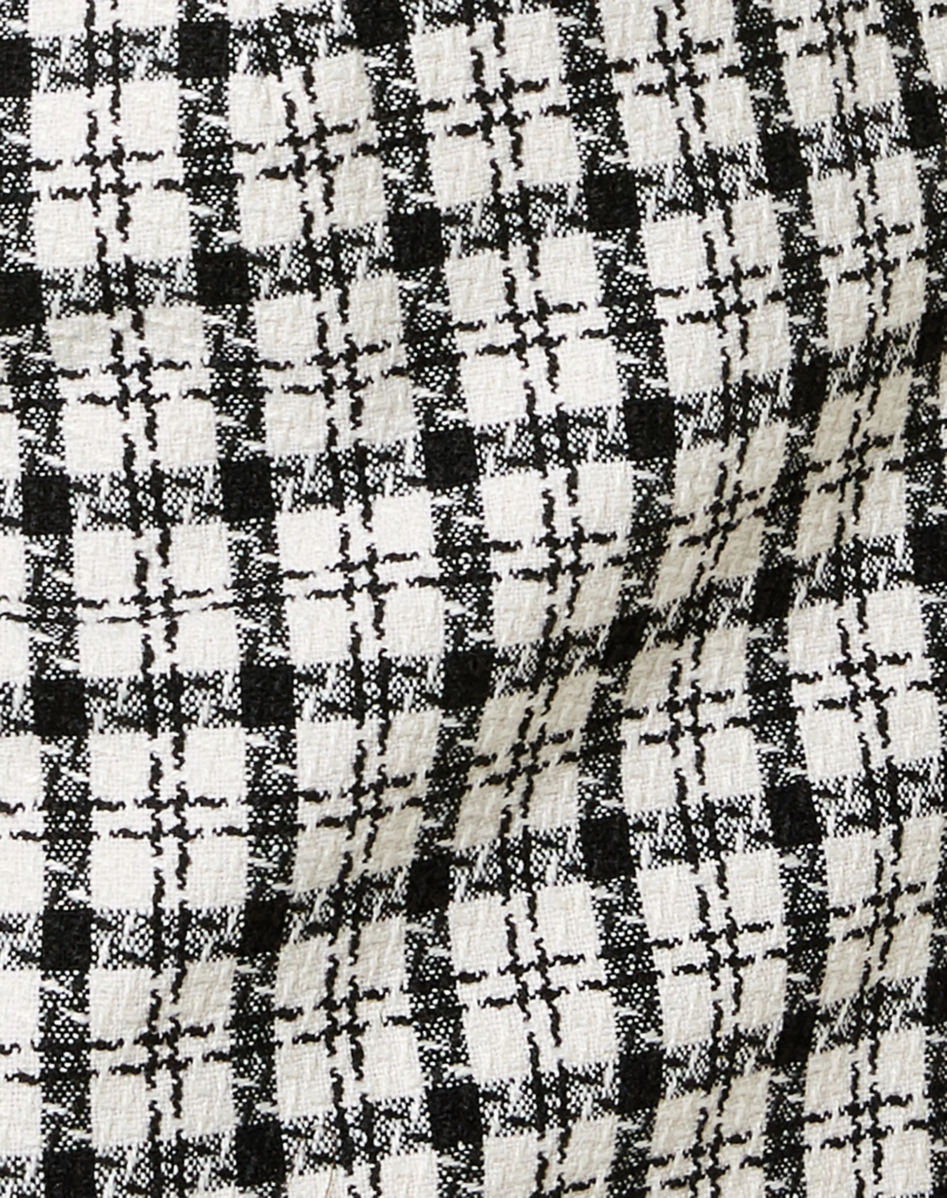 Pelmo Mini Skirt in Black and White Check - Image 6
