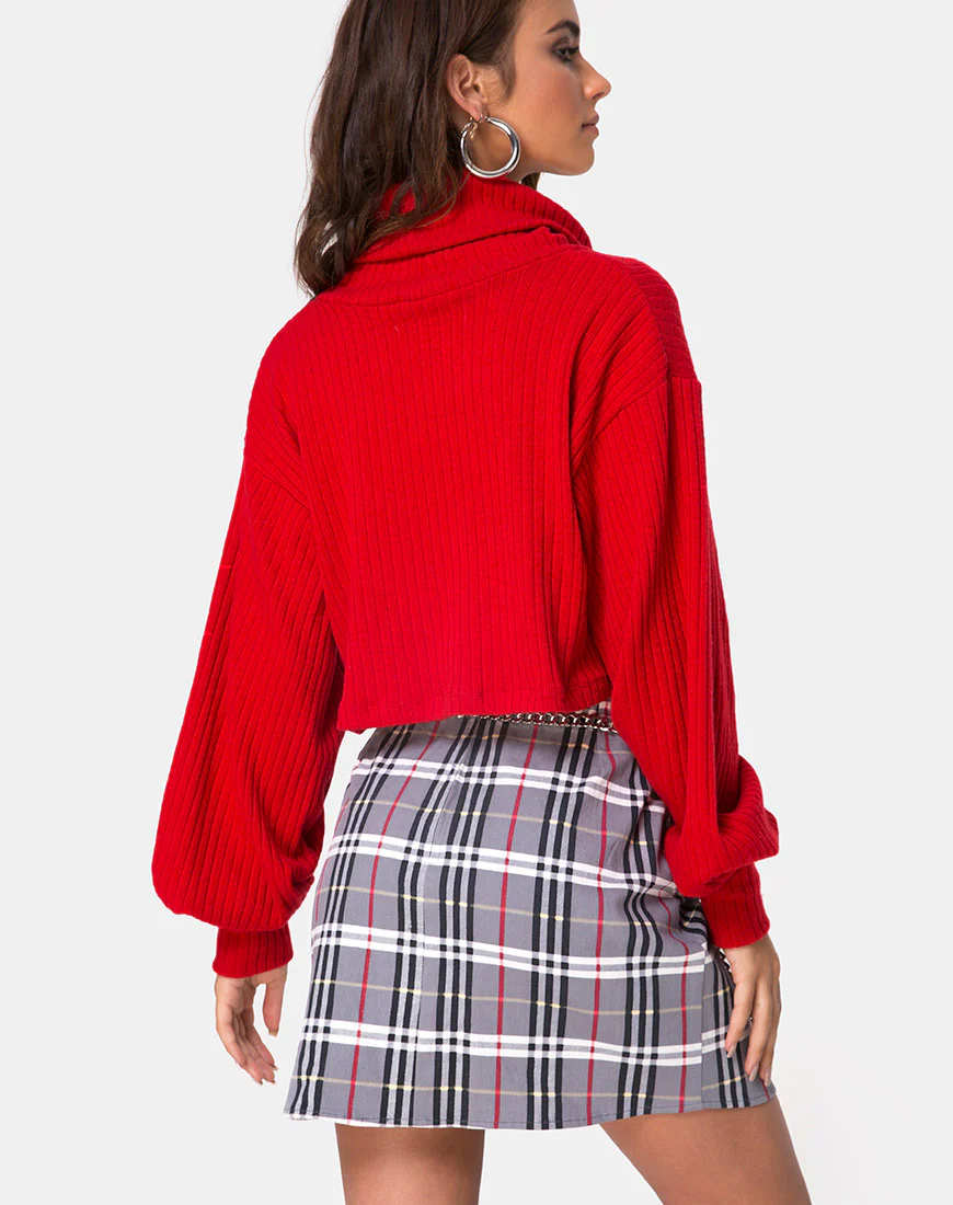 Pelmo Skirt in Heritage Check - Image 2