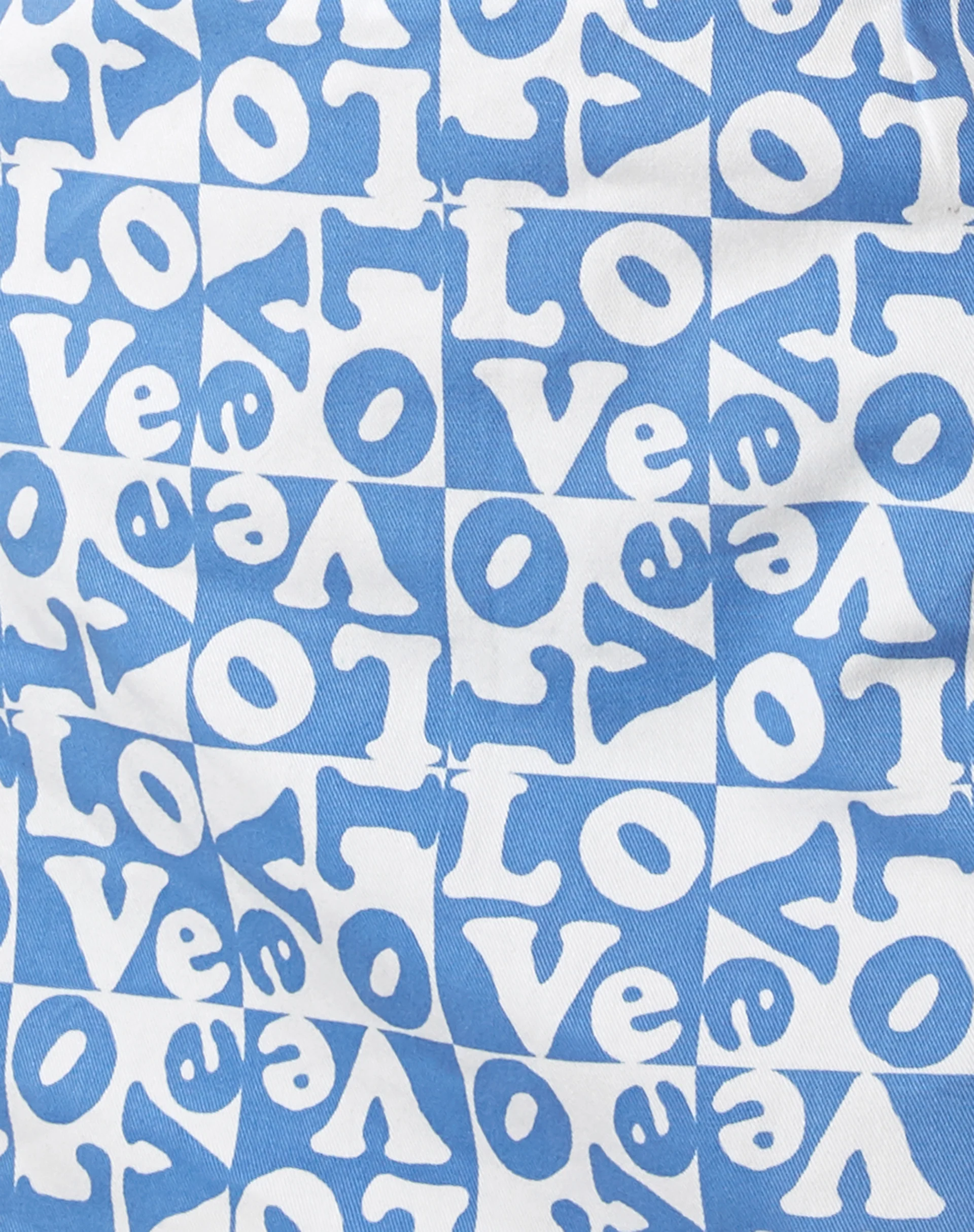 Pelmo Mini Skirt in Love Checker Blue - Image 5