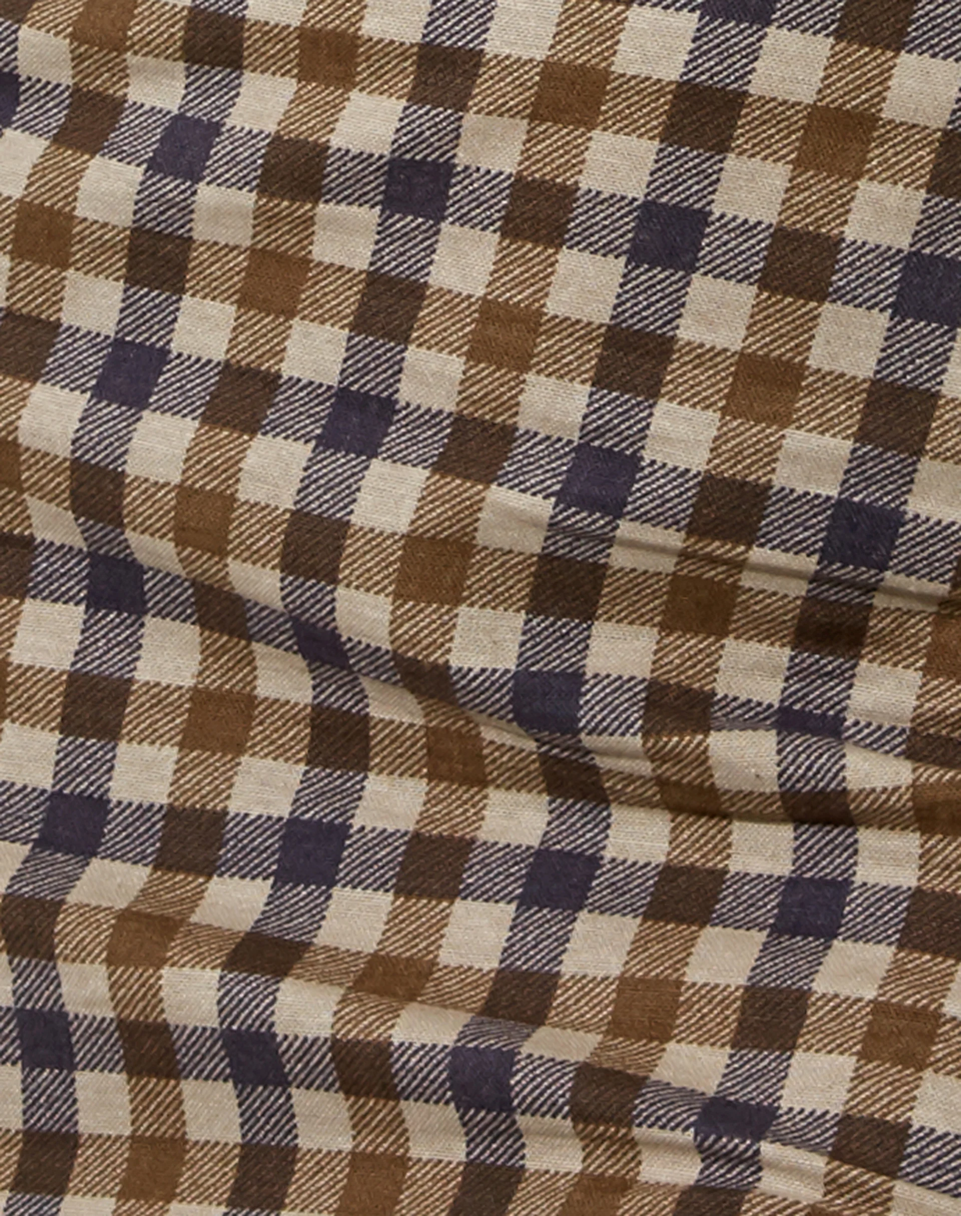 Pelmy Mini Skirt in 40's Check Tan - Image 6