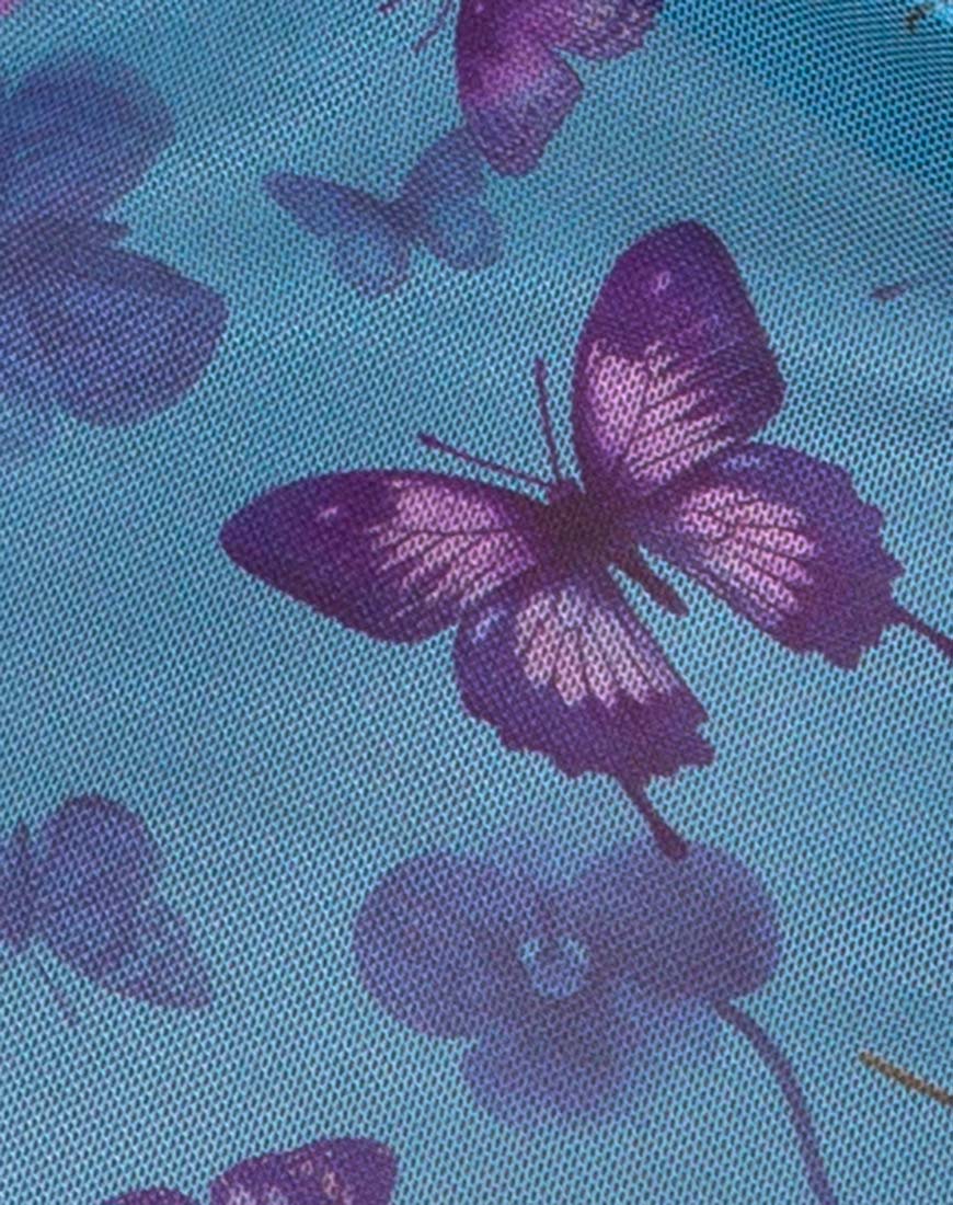 Penika Cami Top in Mesh Butterfly Azure - Image 8
