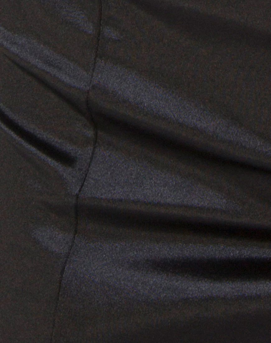 Pesona Mini Dress in Black - Image 5