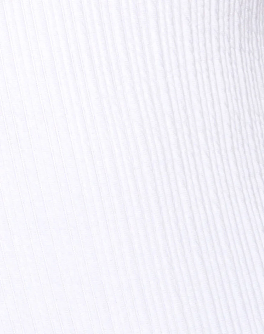 Pina Bodice in Multi Rib Ivory - Image 5