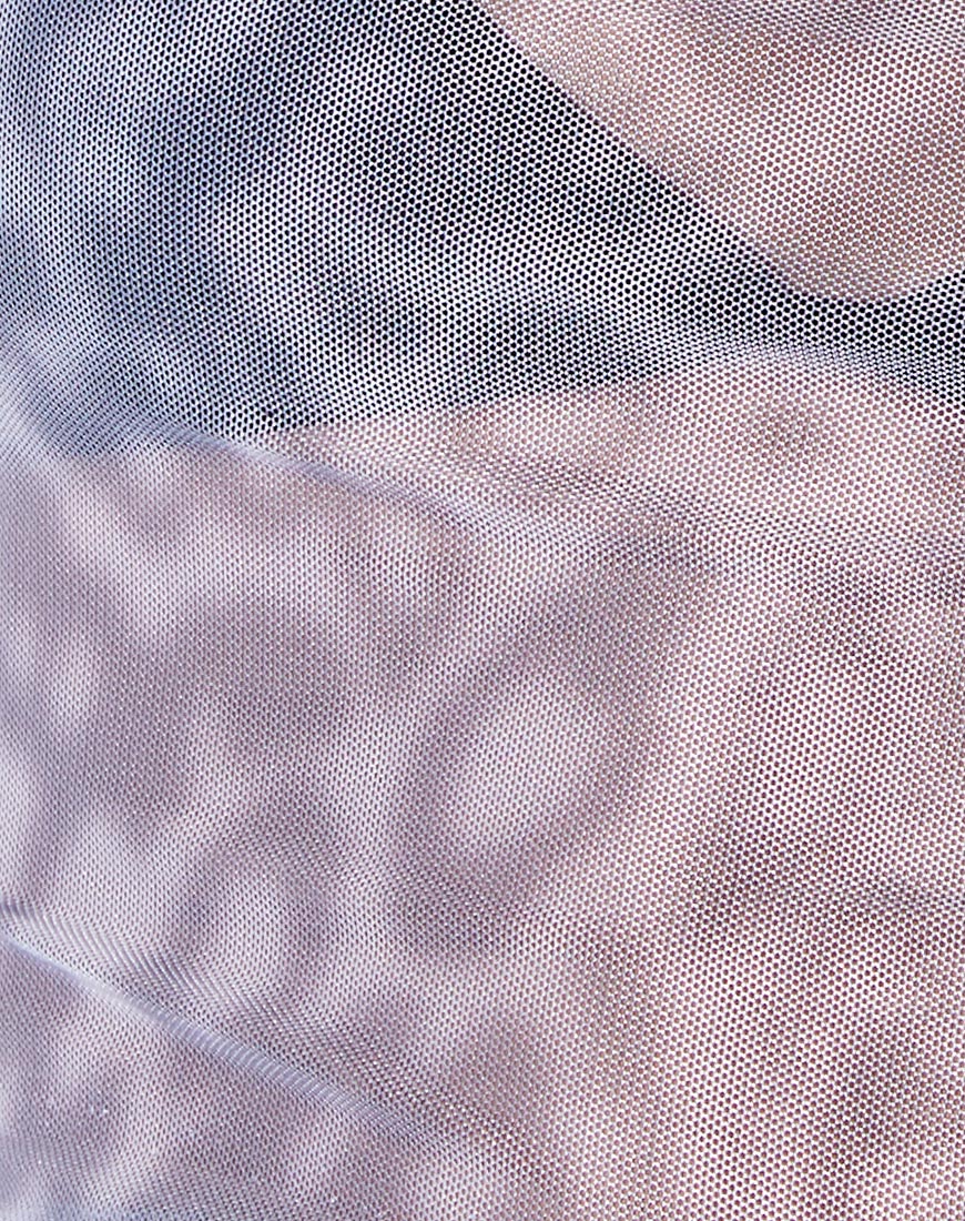 Pindy Crop Top in Liquid Leopard Grey - Image 5