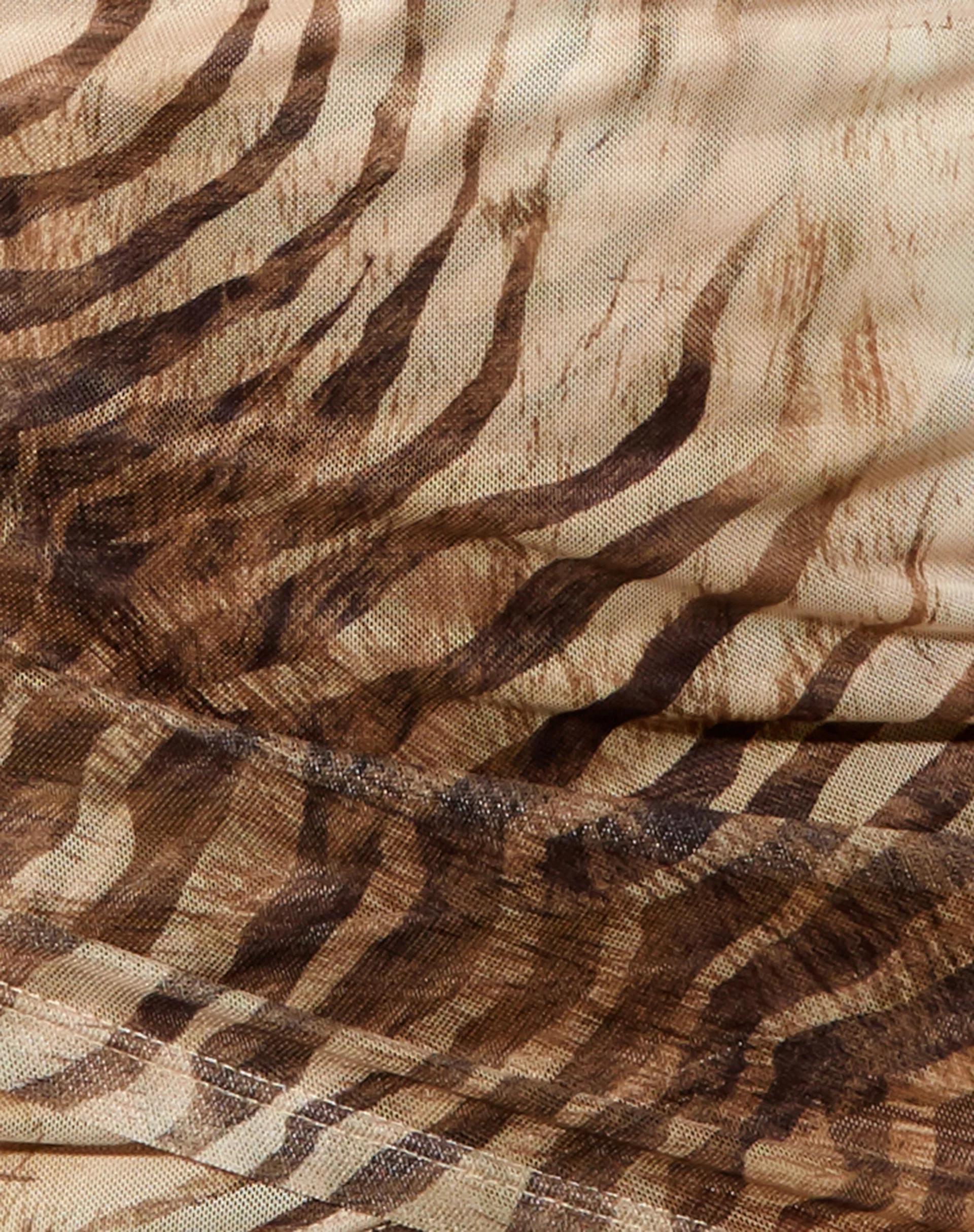 Plata Mini Skirt in Tiger Brown - Image 6
