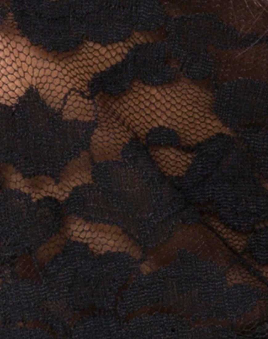 Porque Top in Lace Black - Image 5