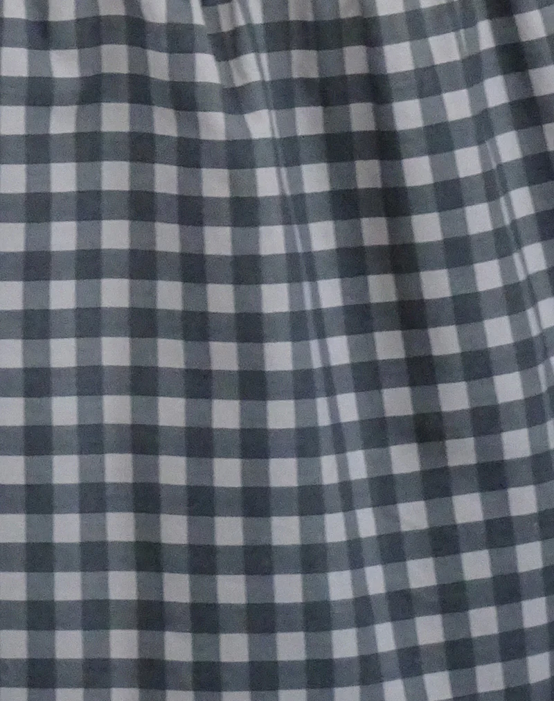 Prelith Midi Dress in Black Grey Tonal Gingham - Image 7