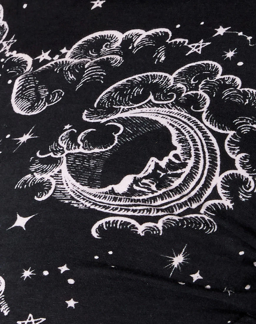 Quelia Crop Top in Night Sky Black - Image 5