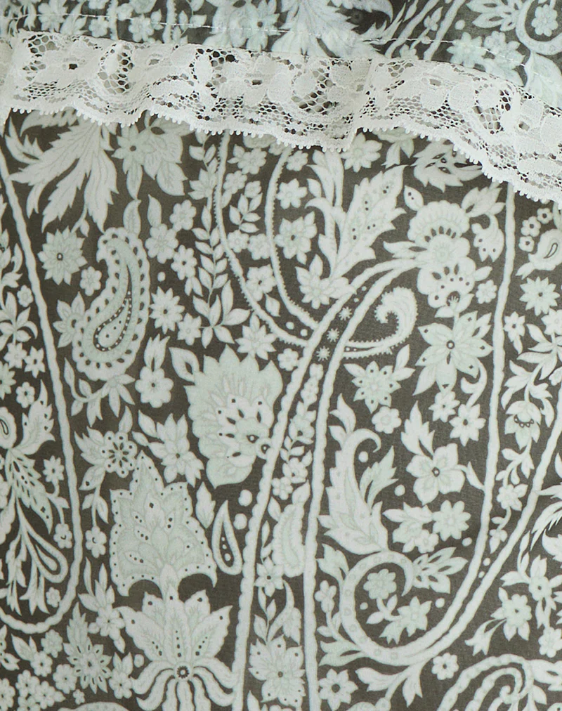 Quilla Maxi Dress in Bloom Paisley Pale Blue - Image 6
