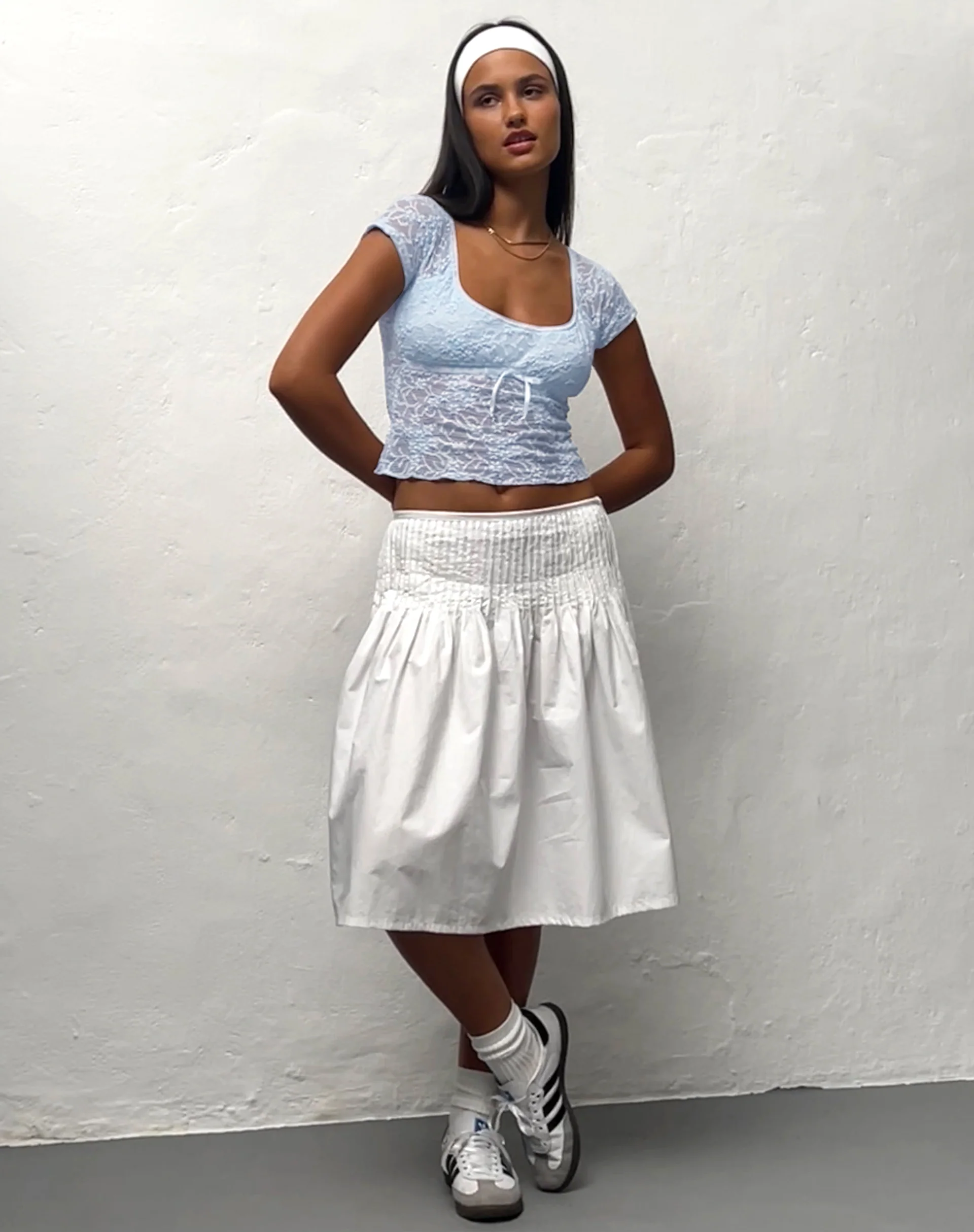 Rada Top in Lace Ice Blue - Image 2