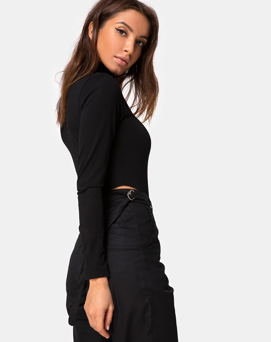 Radice Bodice in Ponti Black - Image 2