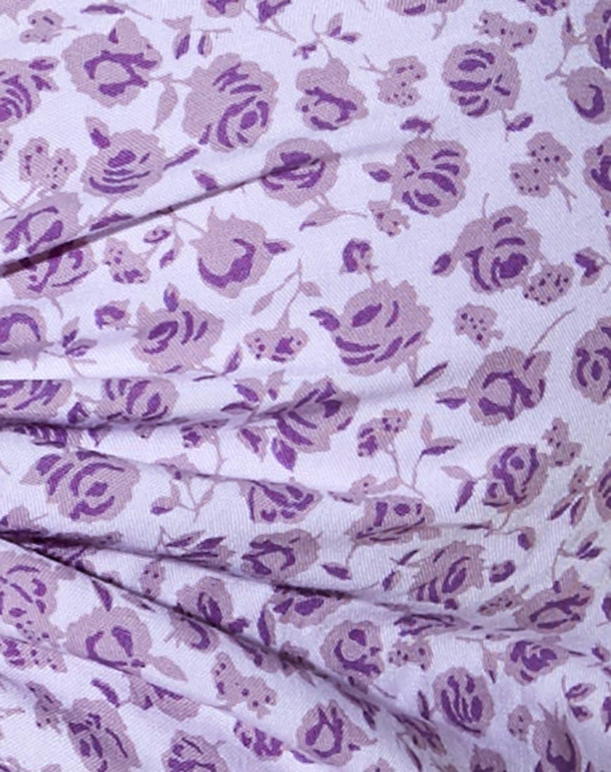Raeto Top in Ditsy Rose Lilac - Image 5