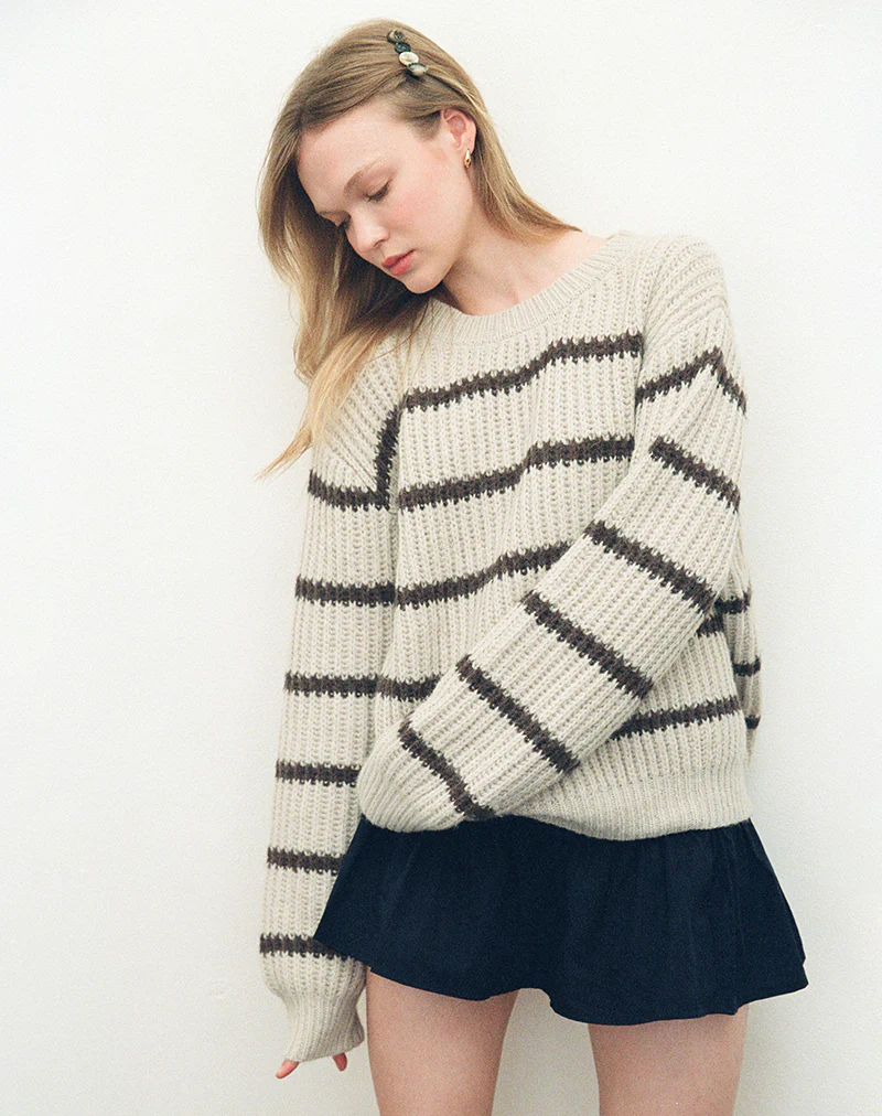 Rafta Skirt in Dark Navy - Image 2