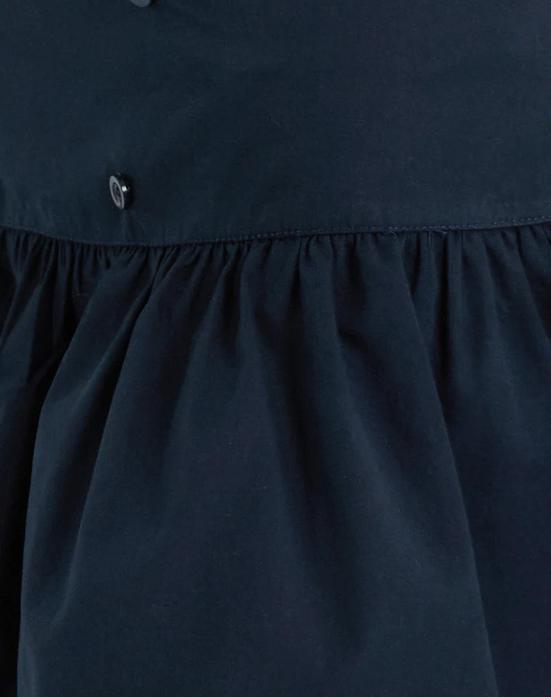 Rafta Skirt in Dark Navy - Image 6
