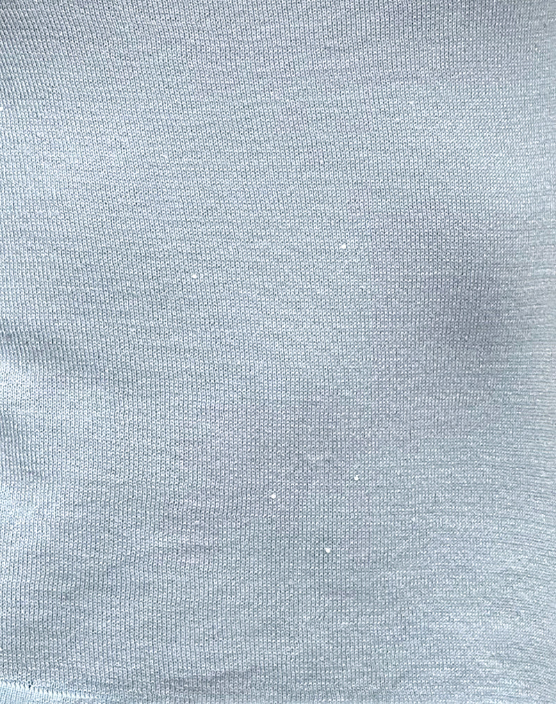 Raiya Vest Top in Baby Blue - Image 6