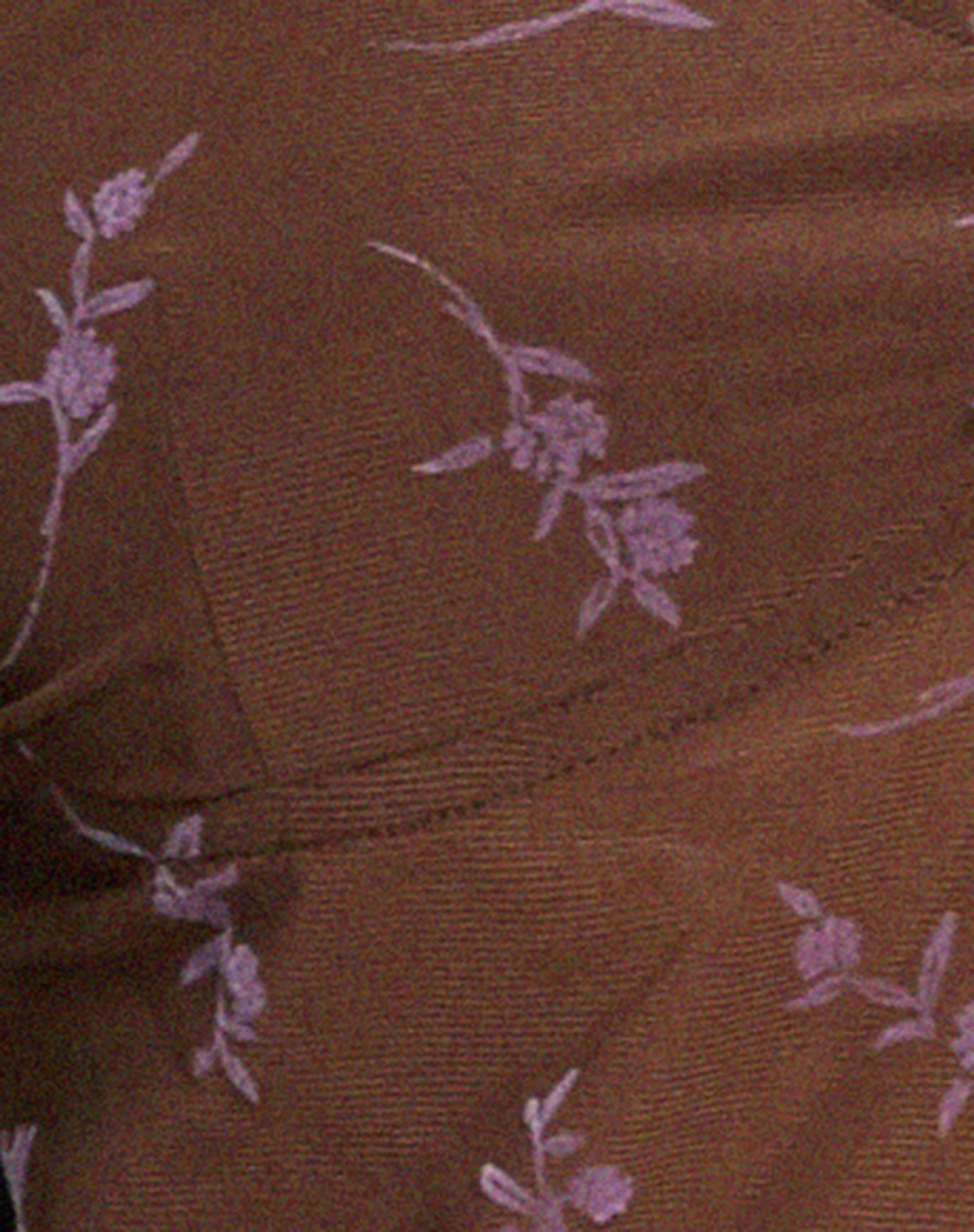 Rama Cami Top in Flower Stem Flock Brown - Image 7
