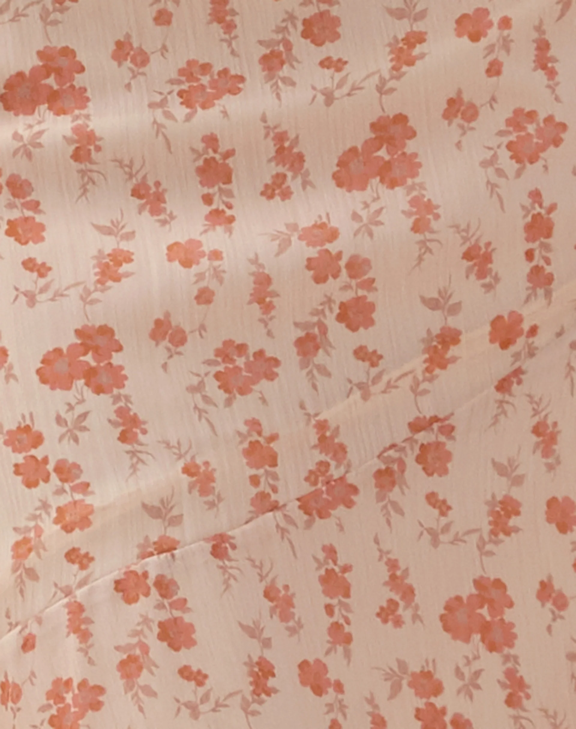 Rans Waterfall Hem Chiffon Midi Skirt in Peach Cherry Blossom - Image 6