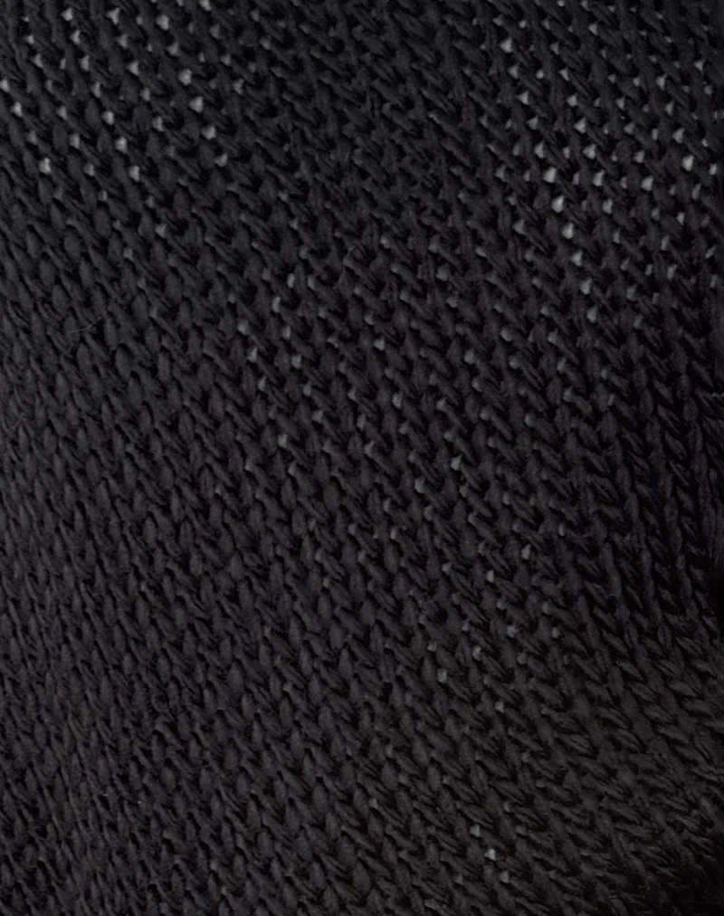 Ranvir Knitted Jumper in Black - Image 6