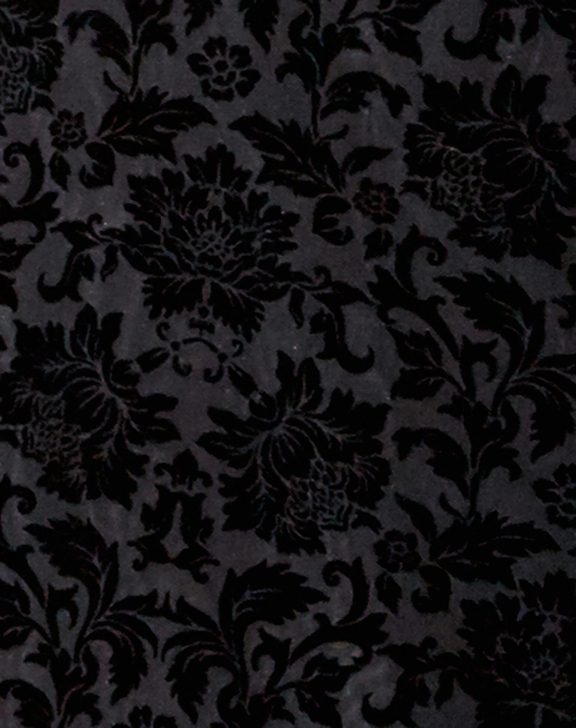 Rarita Midi Dress in Brocade Rose Flock Black - Image 5