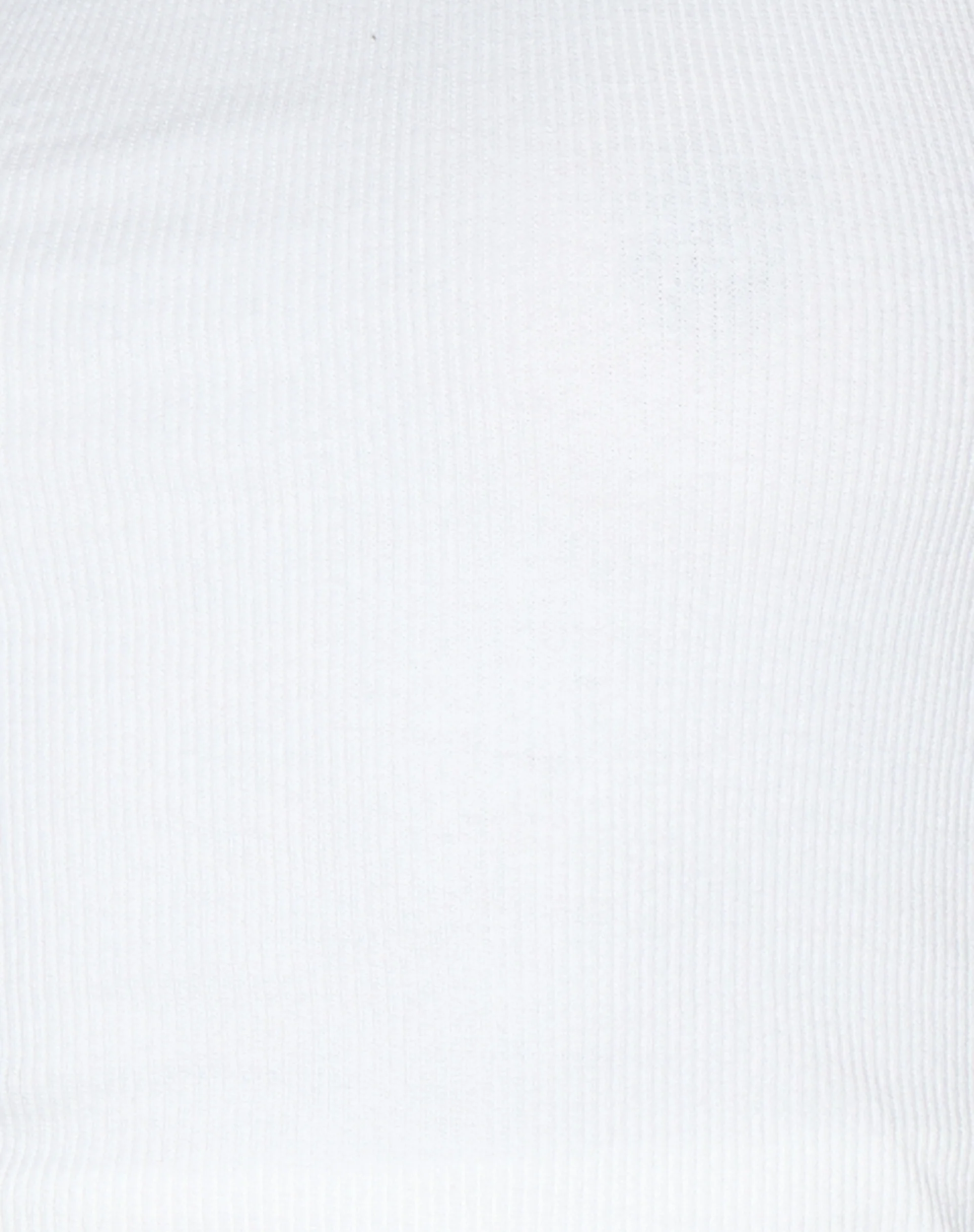 Rave Vest Top in Rib White - Image 6